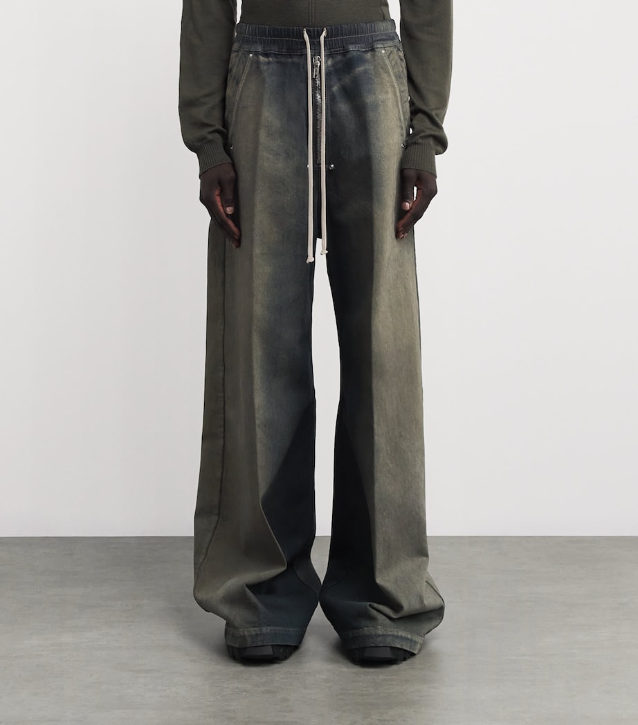 Cotton Bela Wide-Leg Trousers DARKDUST DEGRADE Image 3