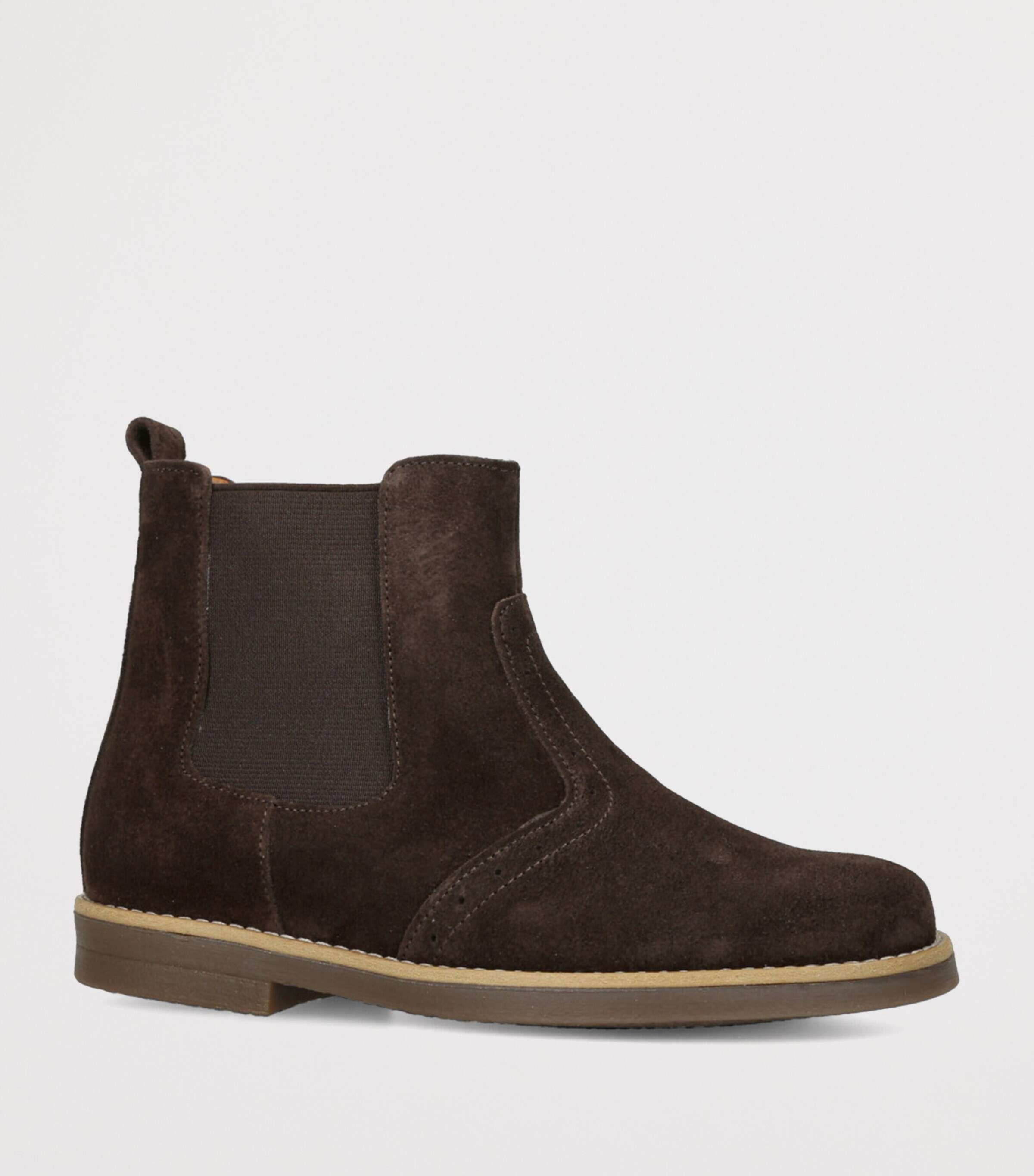 Suede Elo Chelsea Boots BROWN Image 3