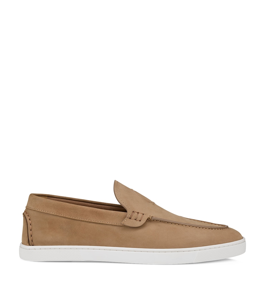 Christian Louboutin Moonboat Leather Boat Shoes Image 1