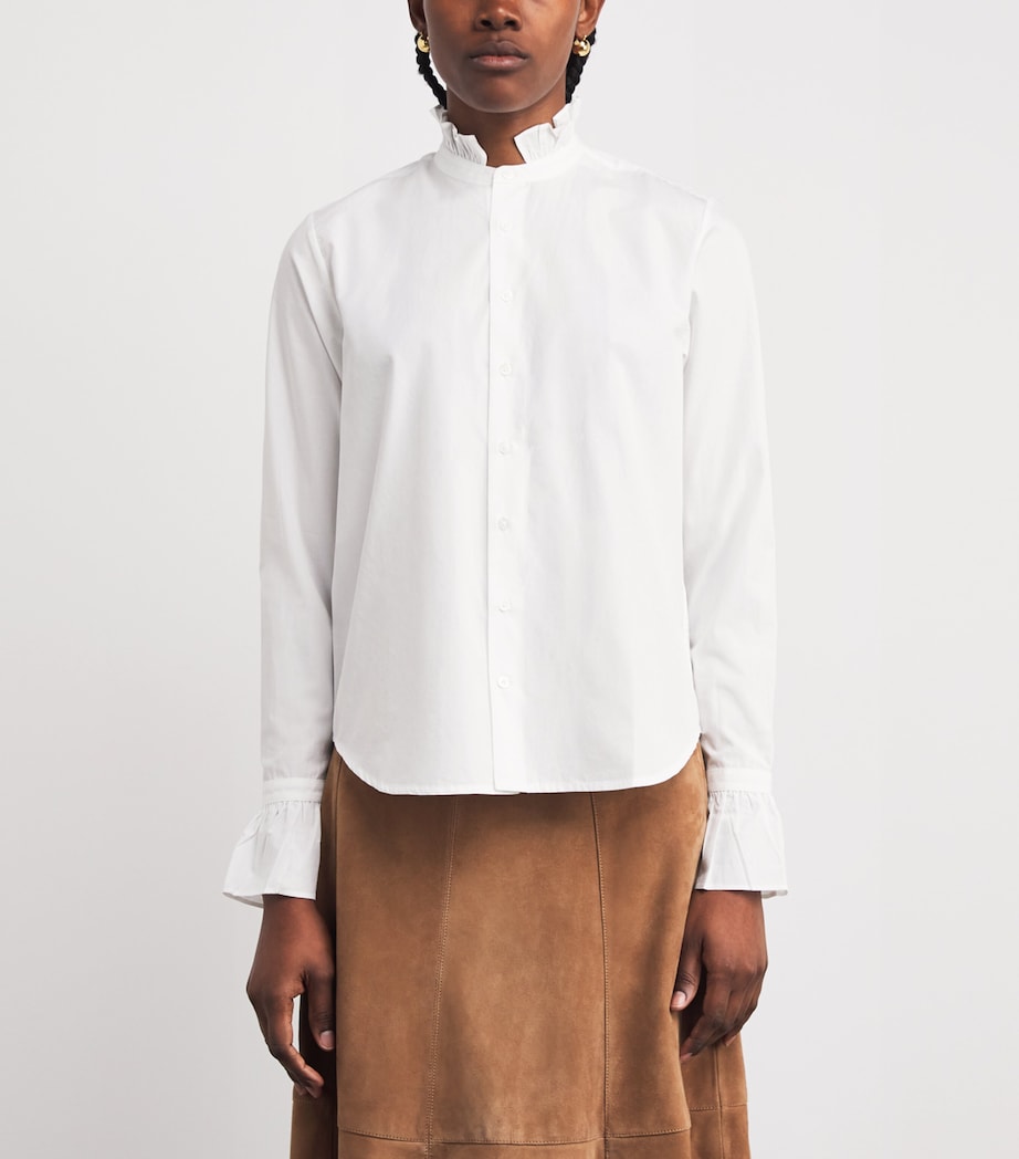 Cotton Poplin Kew Blouse WHITE Image 3