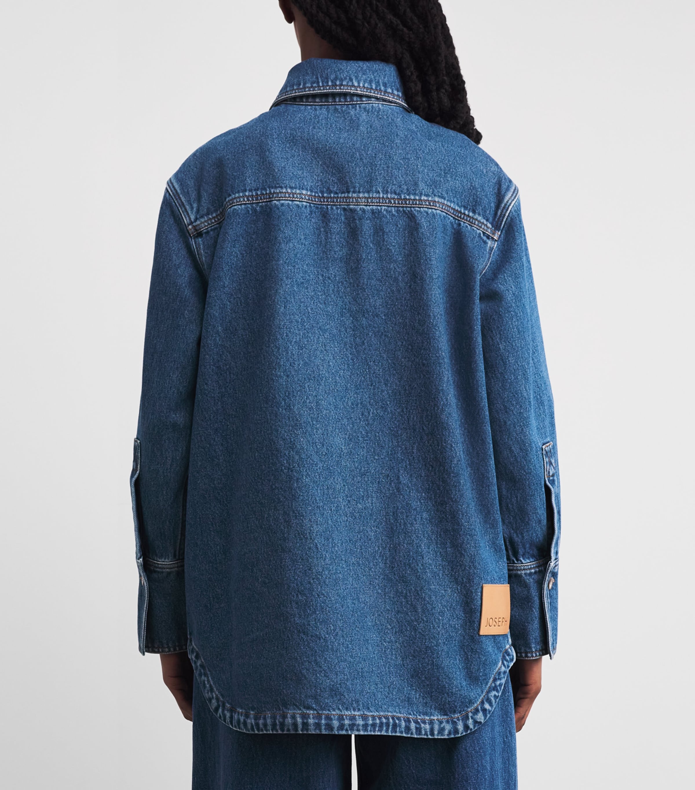 Joseph Womens Denim Idar Shirt Mid Blue Image 5