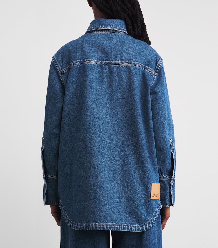 Joseph Womens Denim Idar Shirt Mid Blue Image 5