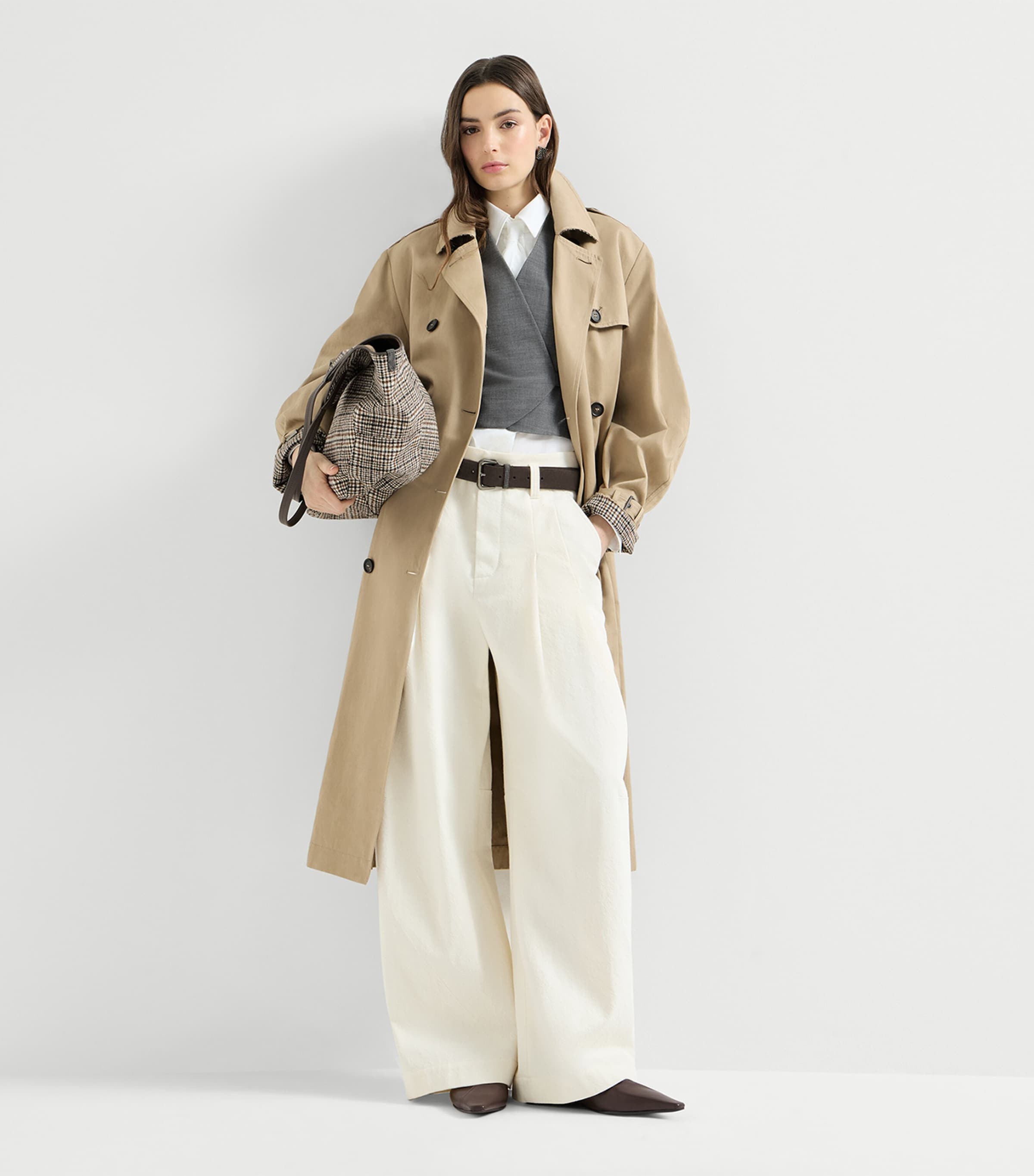 Brunello Cucinelli Leather Slingback Flats Image 2