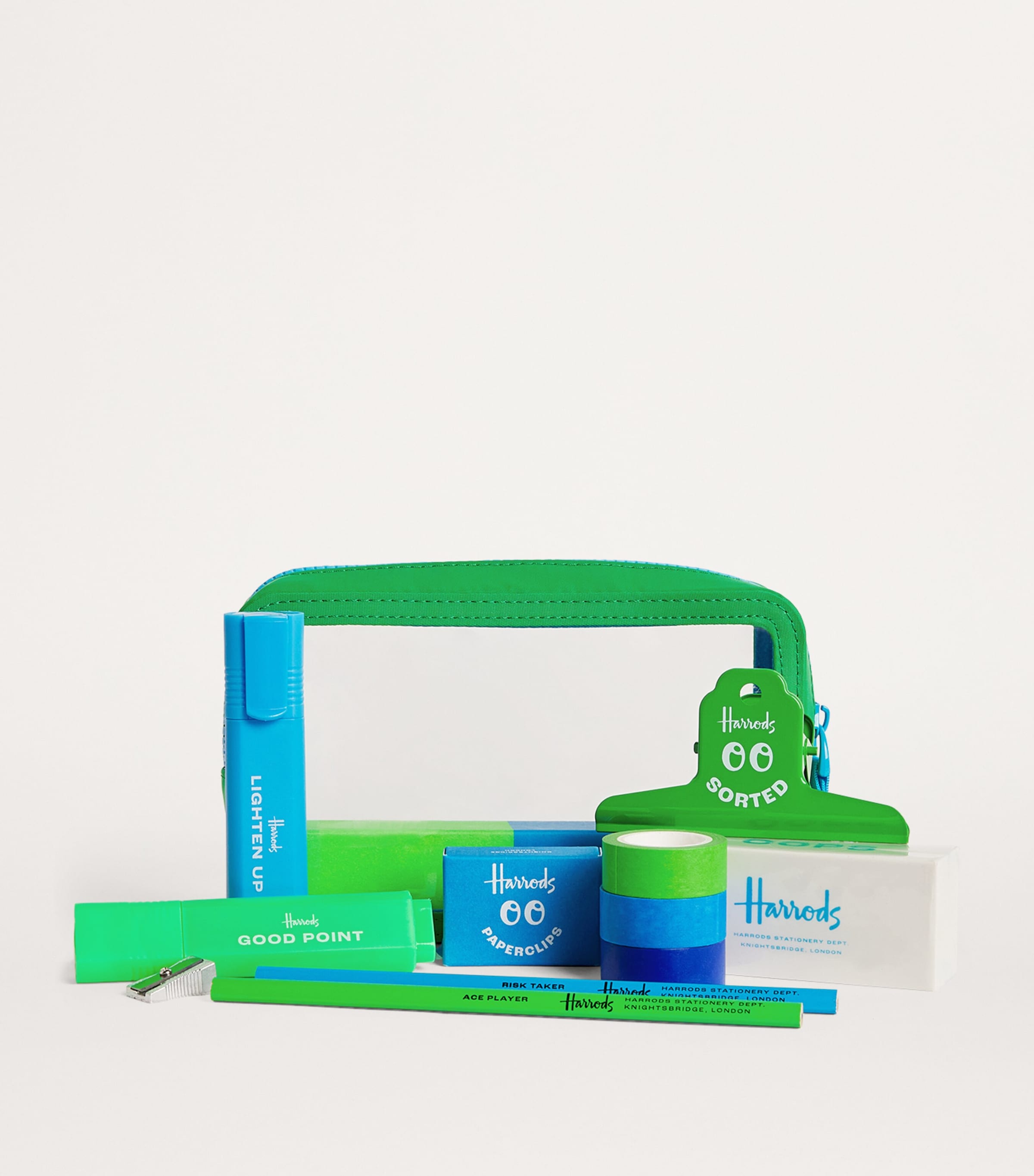 Harrods Filled Pencil Case Blue Image 4