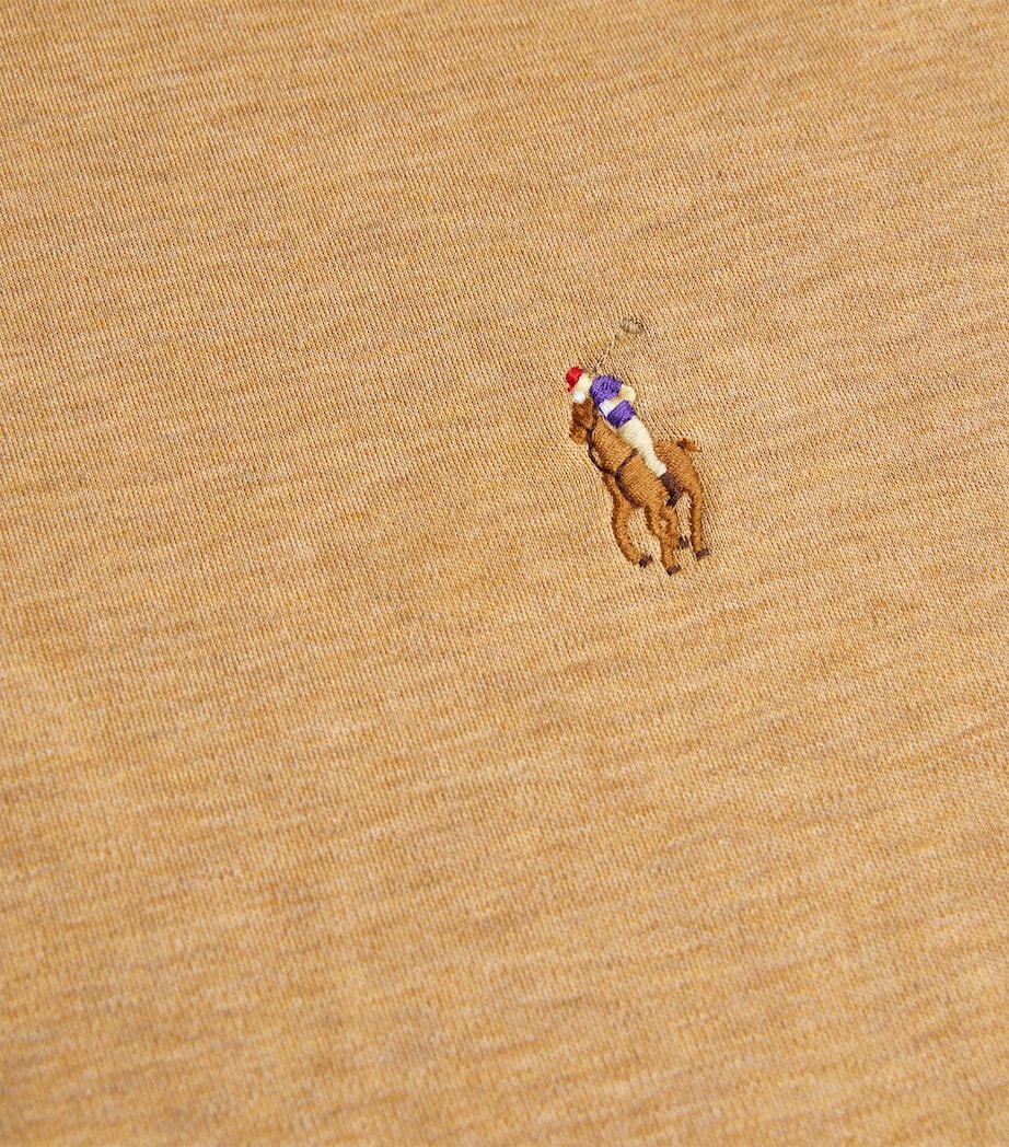 Pima Cotton Polo Shirt CAMEL Image 4