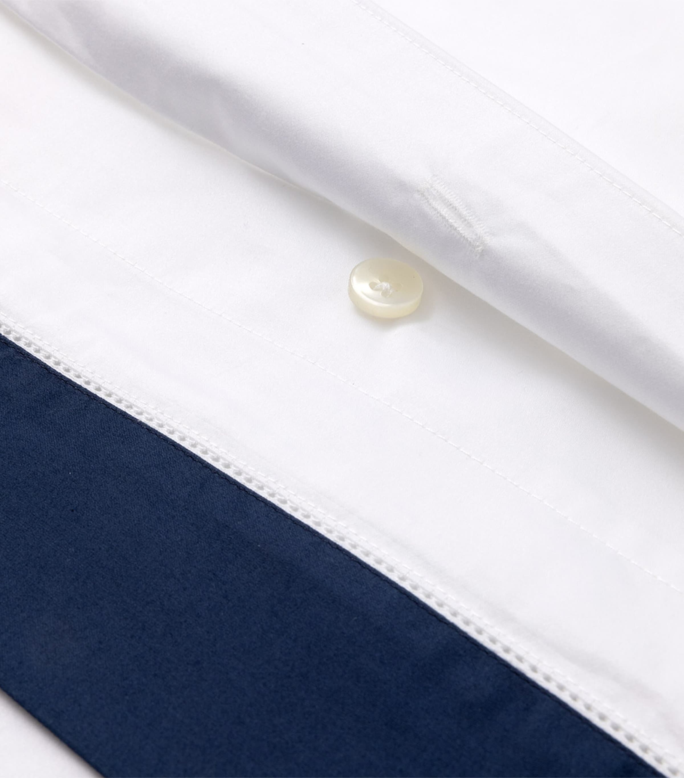 Cotton Langdon Super King Duvet Cover (260cm x 220cm) NAVY Image 4