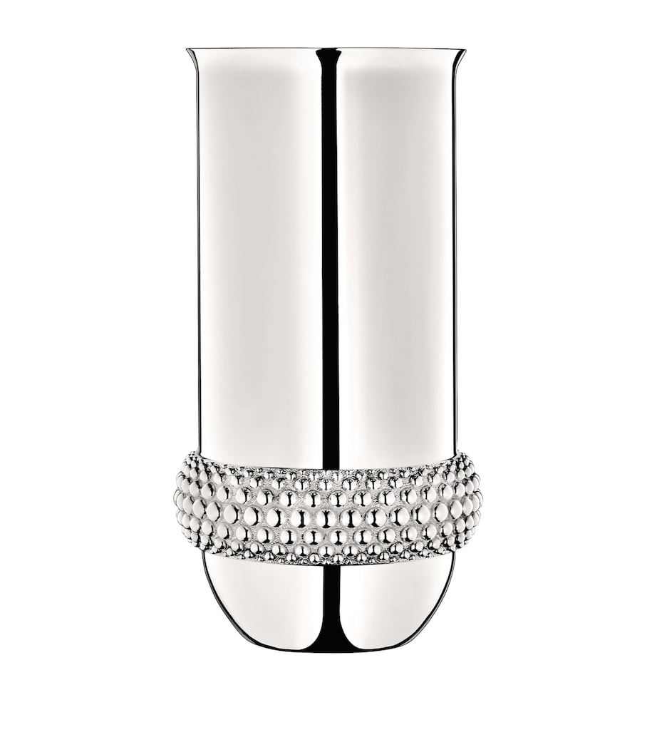 Silver-Plated Perles Vase (29cm) SILVER Image 1
