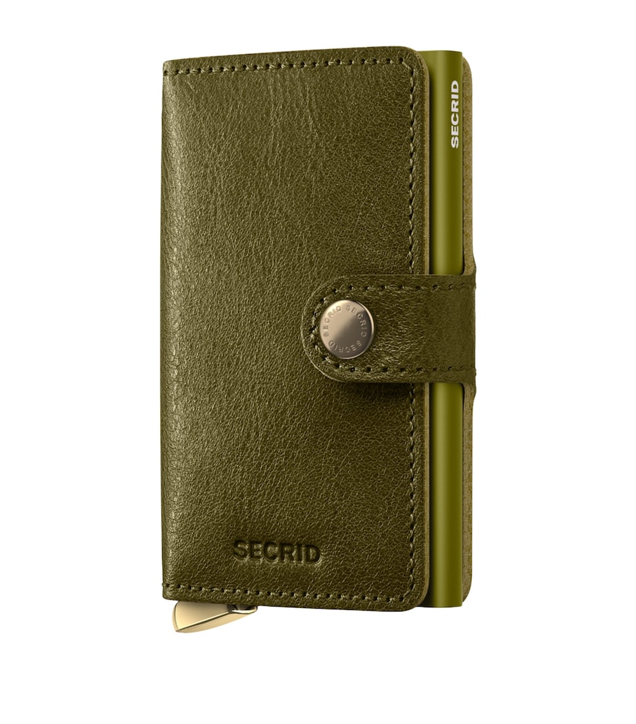 Basco Leather Miniwallet OLIVE Image 1