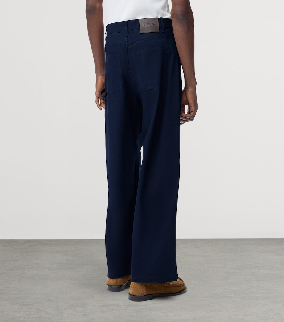 Cotton Carpenter Trousers NAVY BLUE Image 4