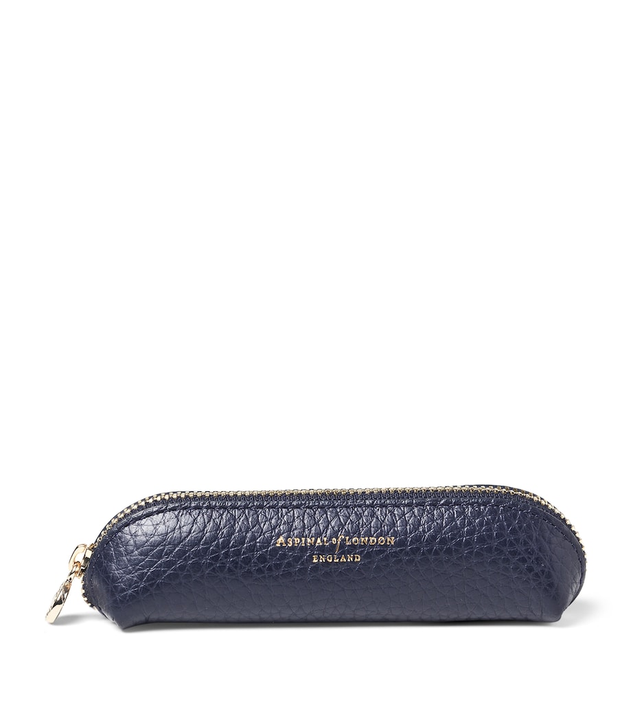 Leather Baby Pen Case NAVY Image 1