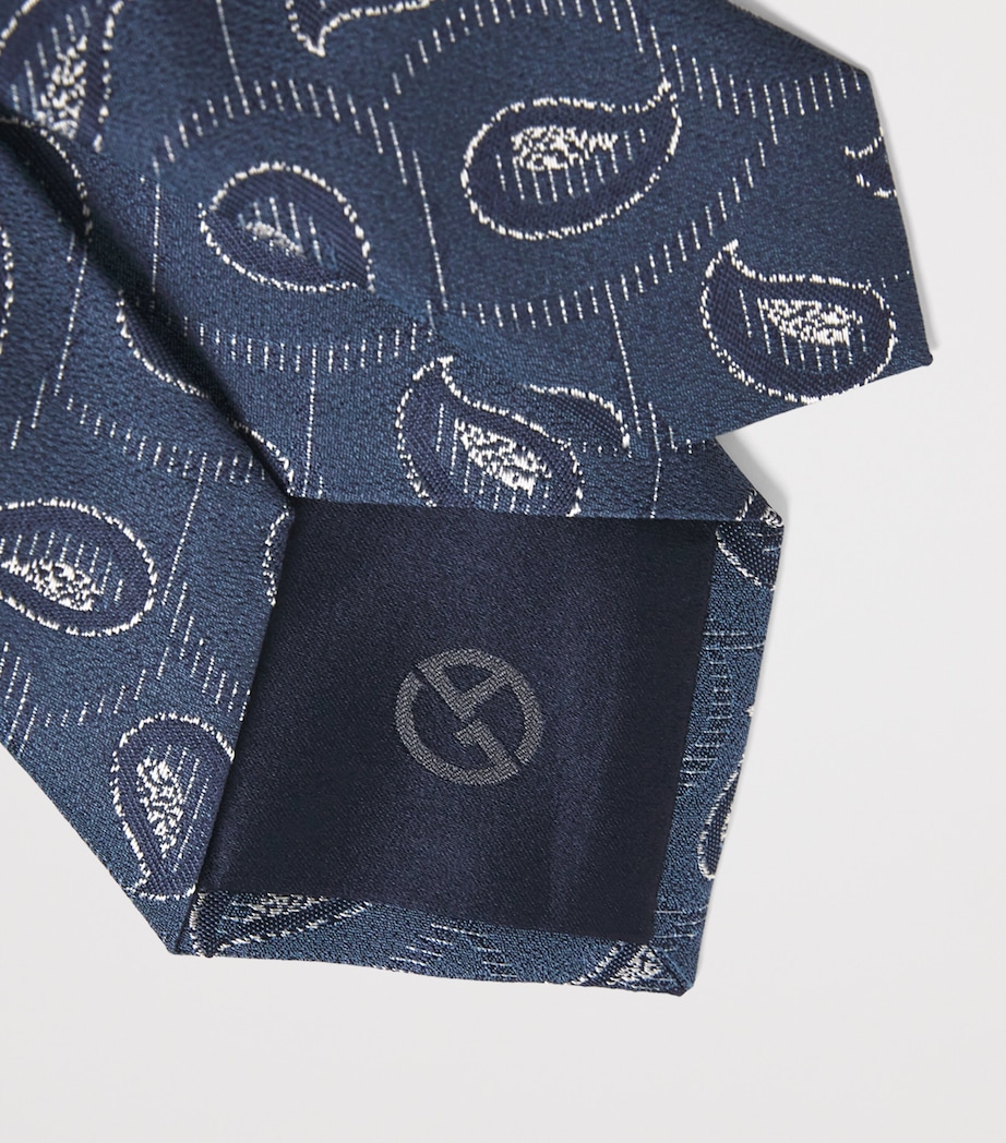 Silk Paisley Jacquard Tie FB201 Image 3