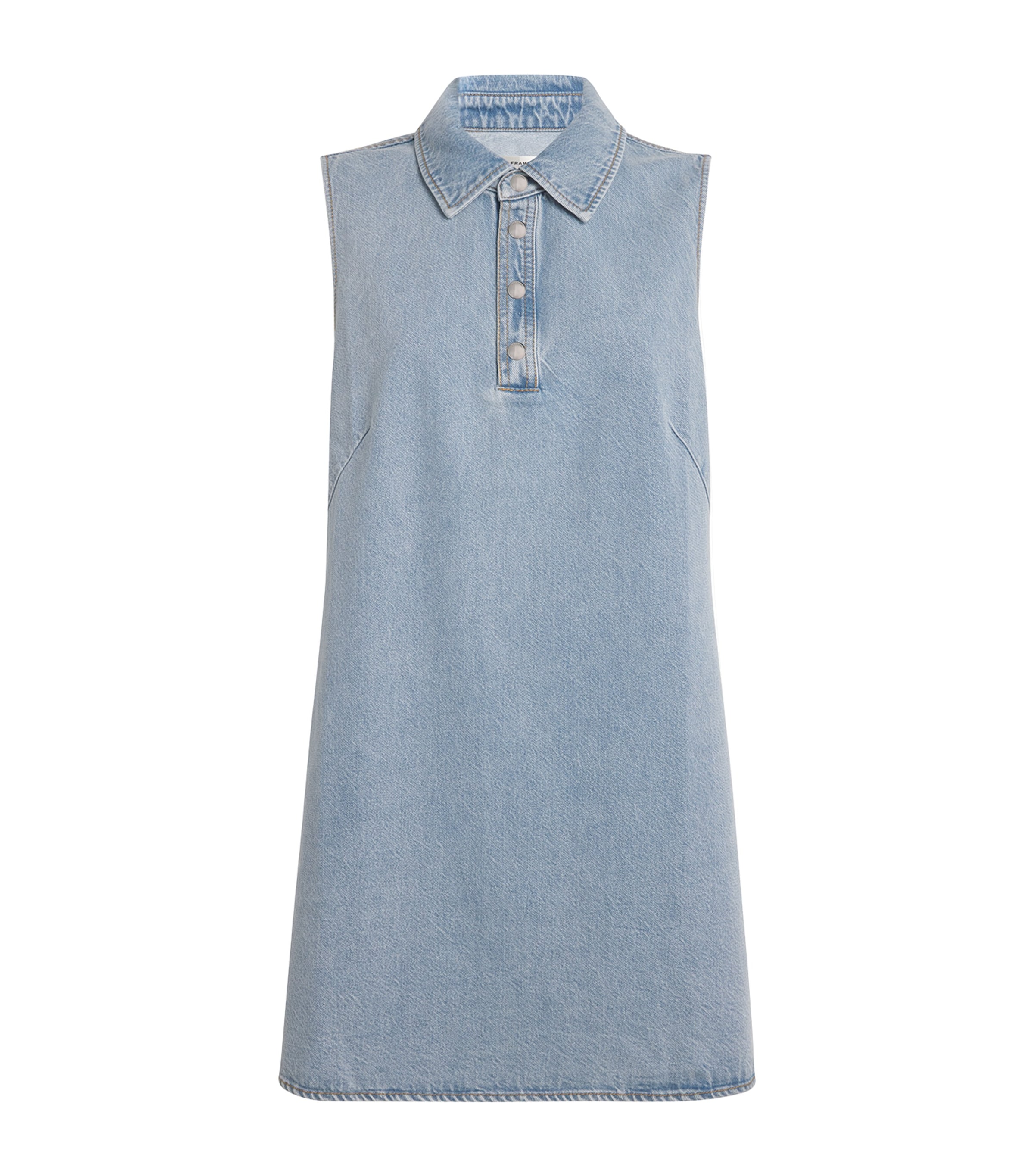 Frame The City Shift Mini Dress In Blue