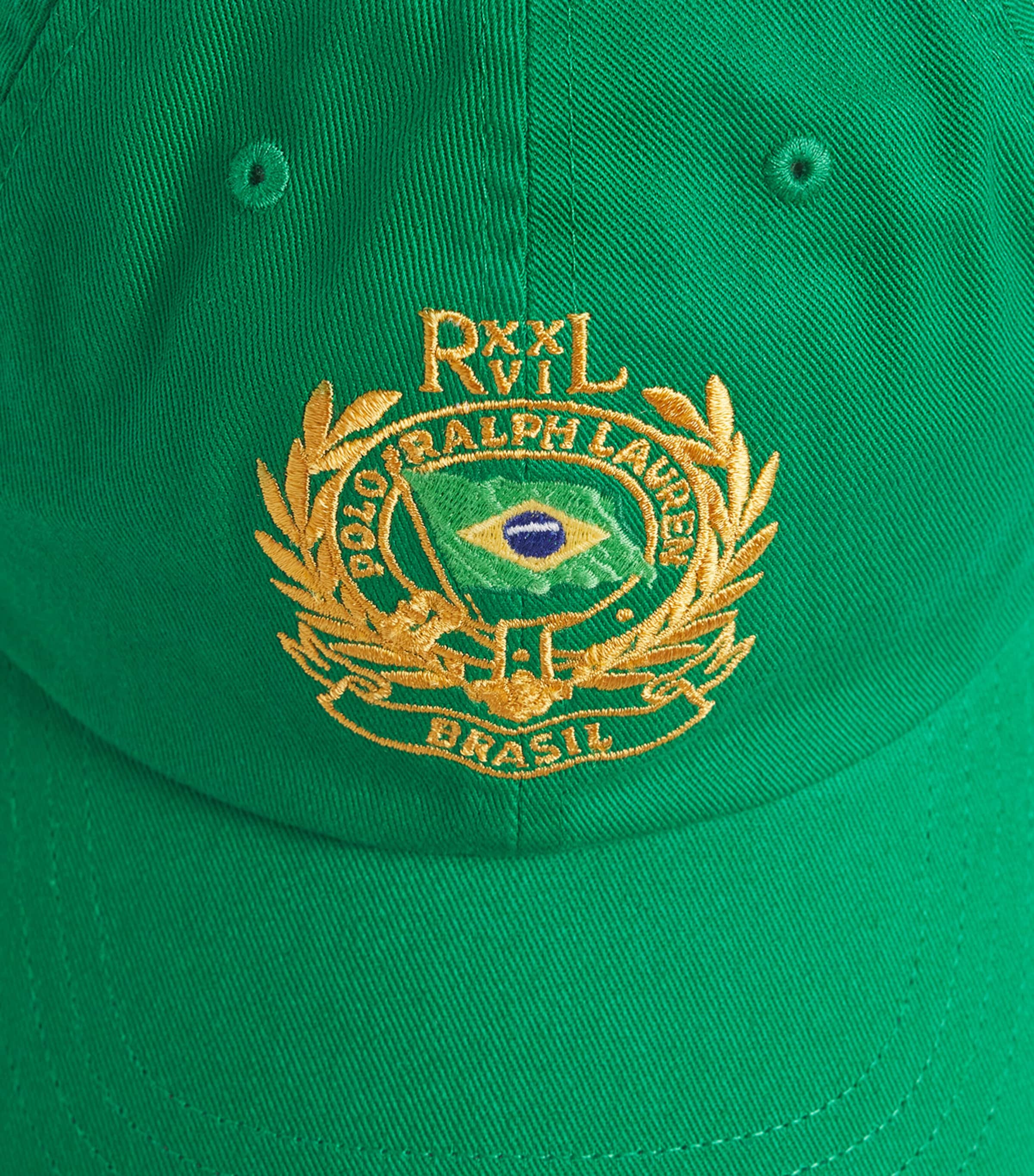 Polo Ralph Lauren Cotton Twill Brazil Crest Baseball Cap Billard Image 4