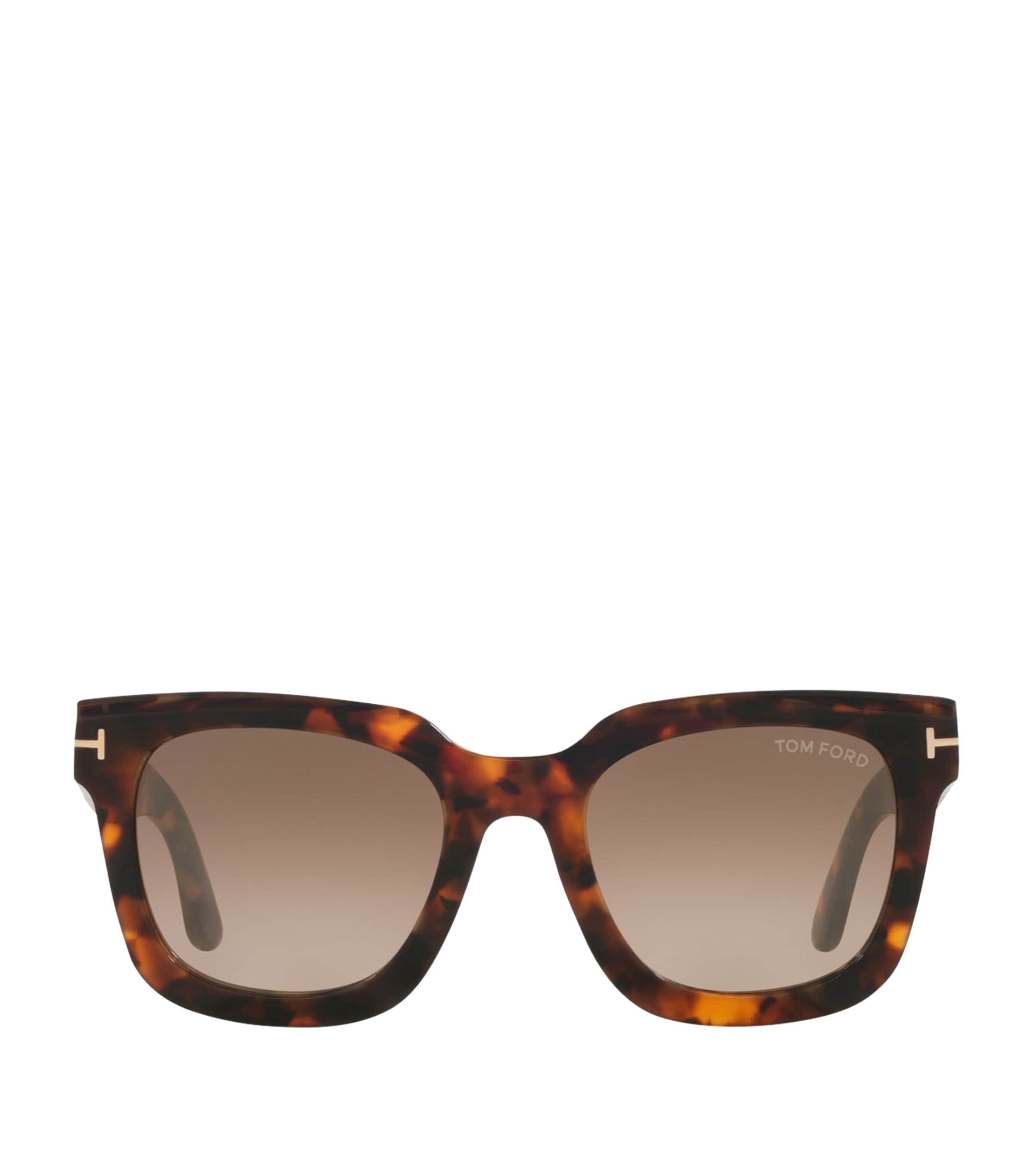 Tom Ford Womens Brown Tr001843 Leigh Square-frame Tortoiseshell Acetate Sunglasses In Brown