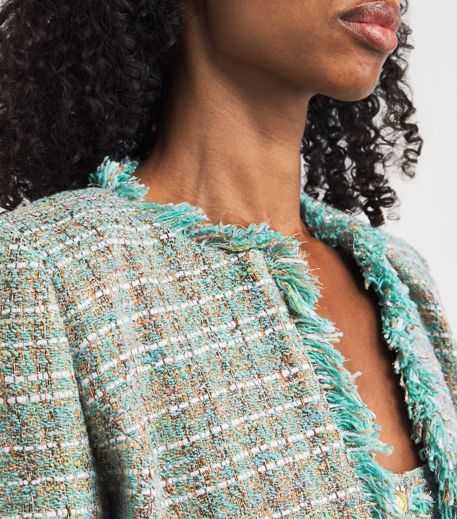 Tweed Cropped Clydie Blazer 1934PKE LAGN/LT BRWN Image 6