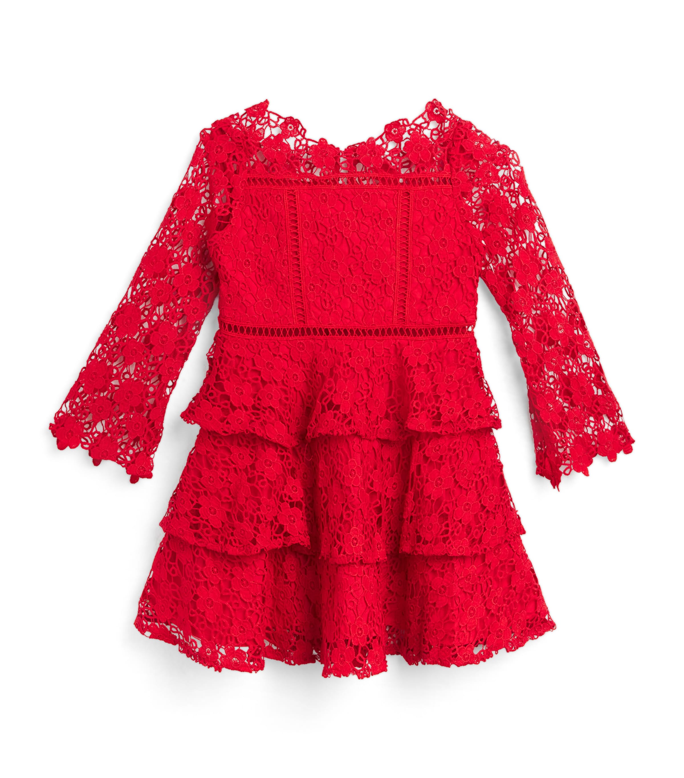 Marlo Lace Wonderland Dress In Red