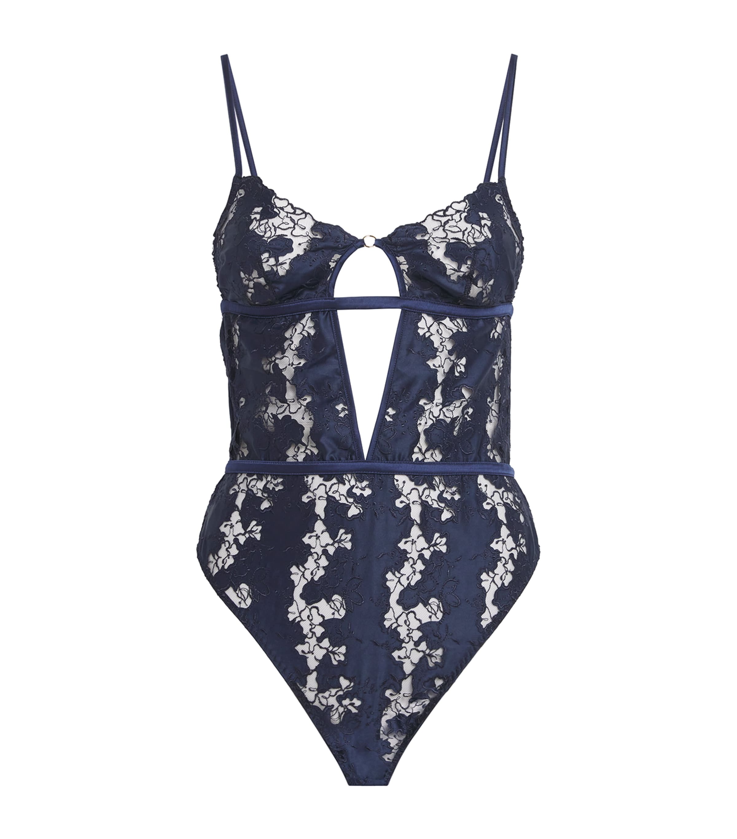 Coco De Mer Arella Bodysuit In Blue