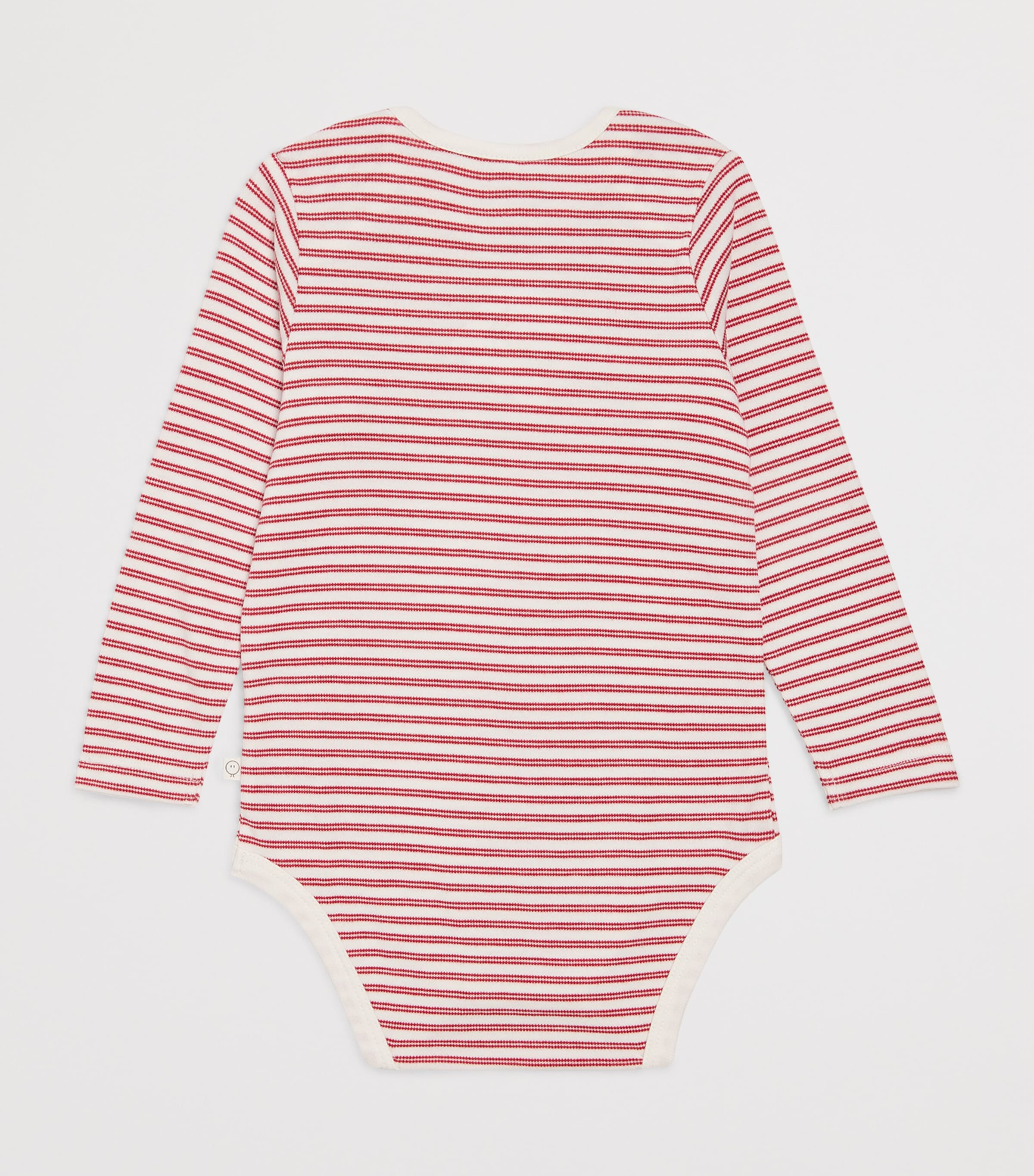 Bamboo-Blend Stripe Bodysuit (3-18 Months) RED STRIPE Image 2