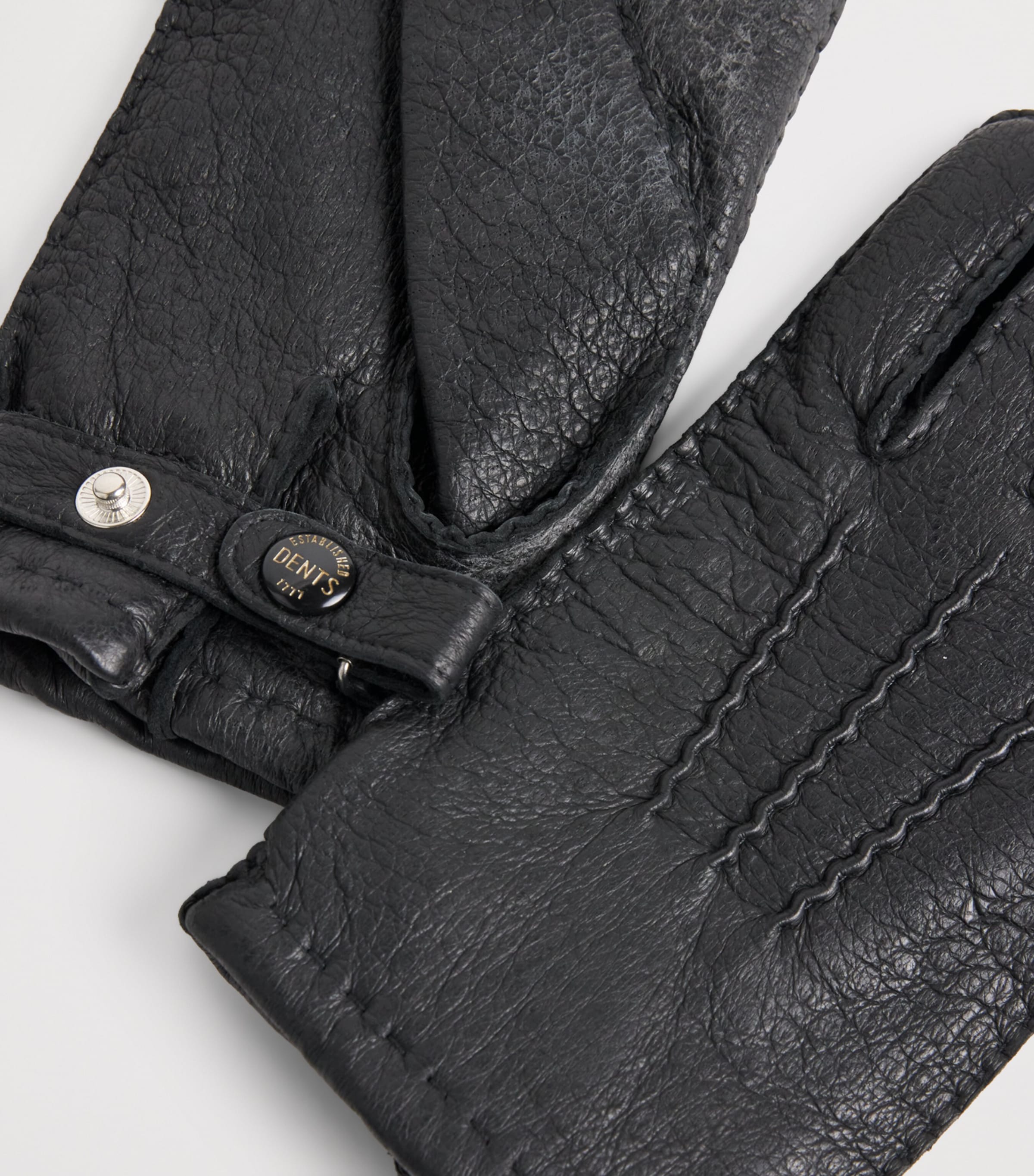 Leather Hampton Gloves BLACK Image 3