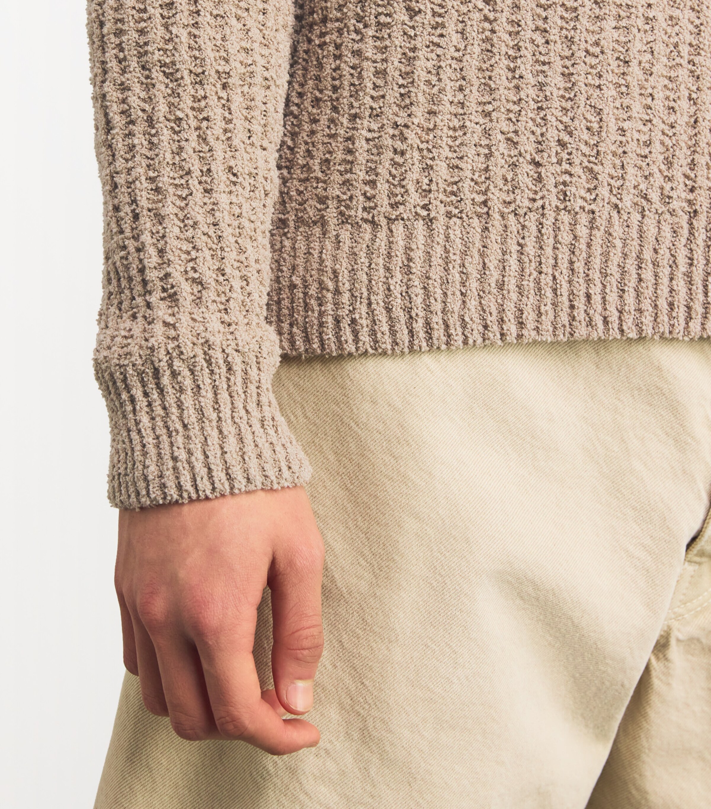 Sunflower Mens Organic Cotton-Blend Hendrix Sweater Beige Image 6