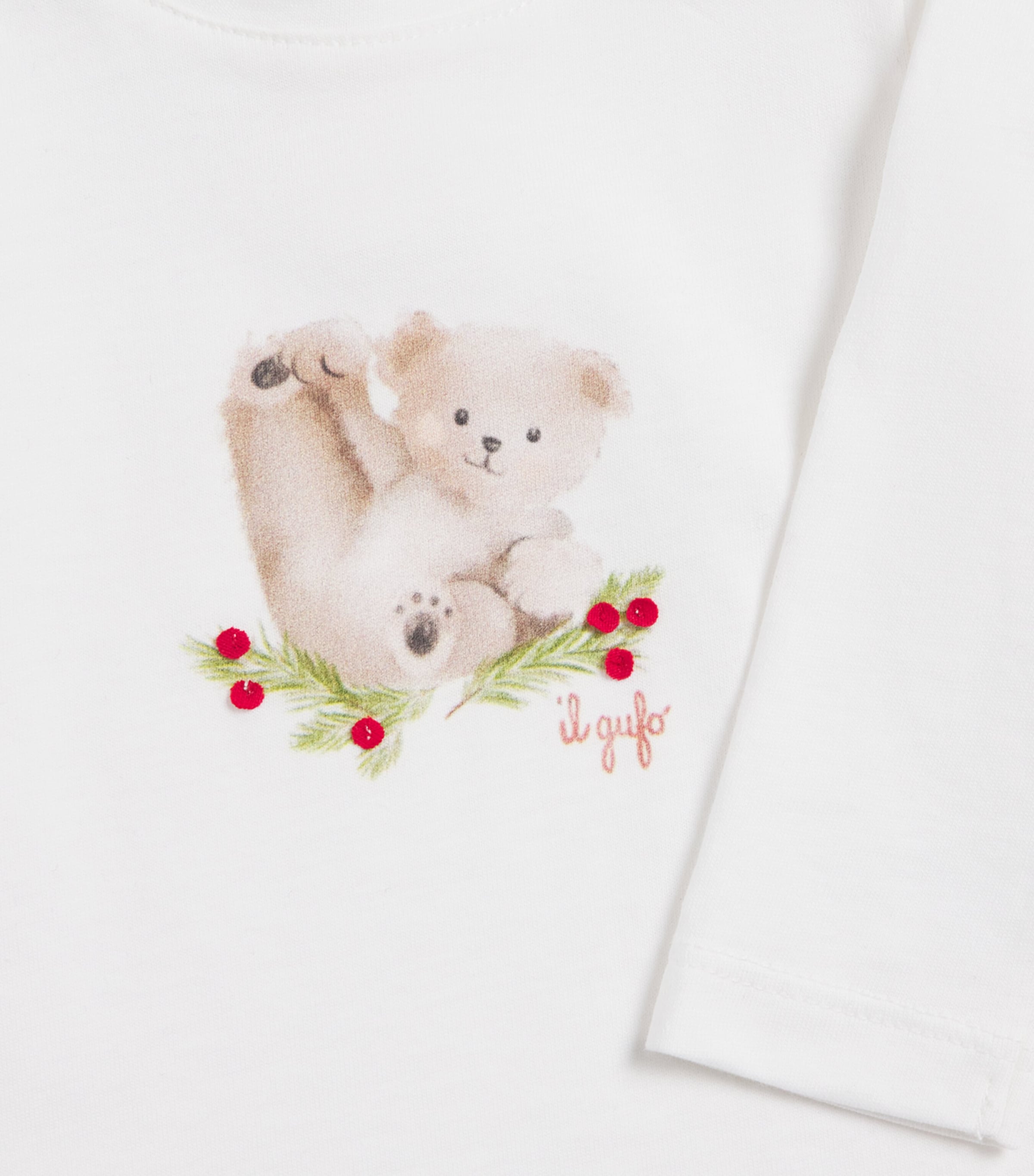 Cotton Bear Long-Sleeve T-Shirt (6-36 Months) 100MILK Image 3