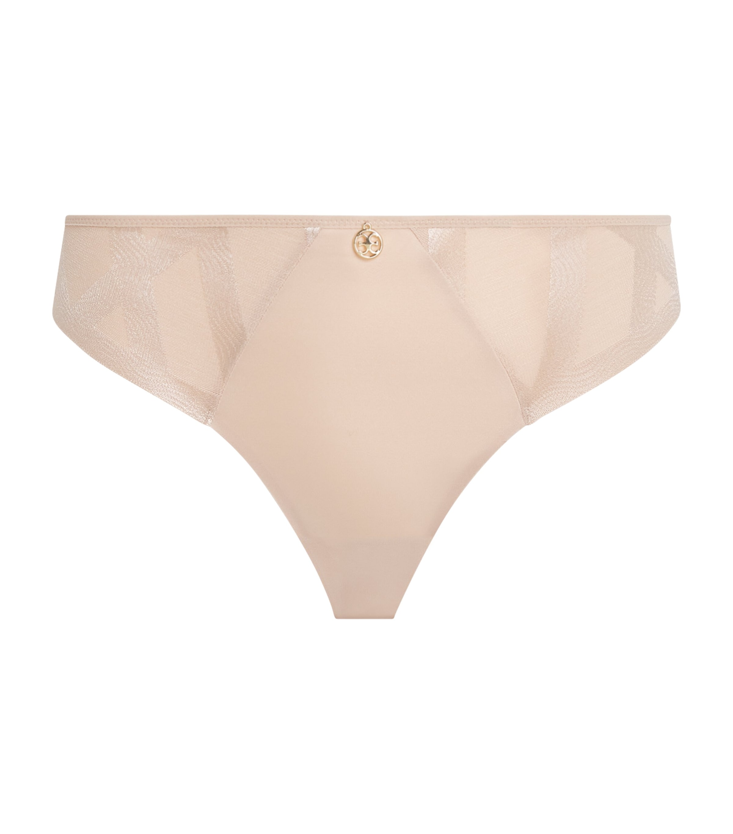 Chantelle Womens Stretch-Mesh Tanga Soft Pink Image 1