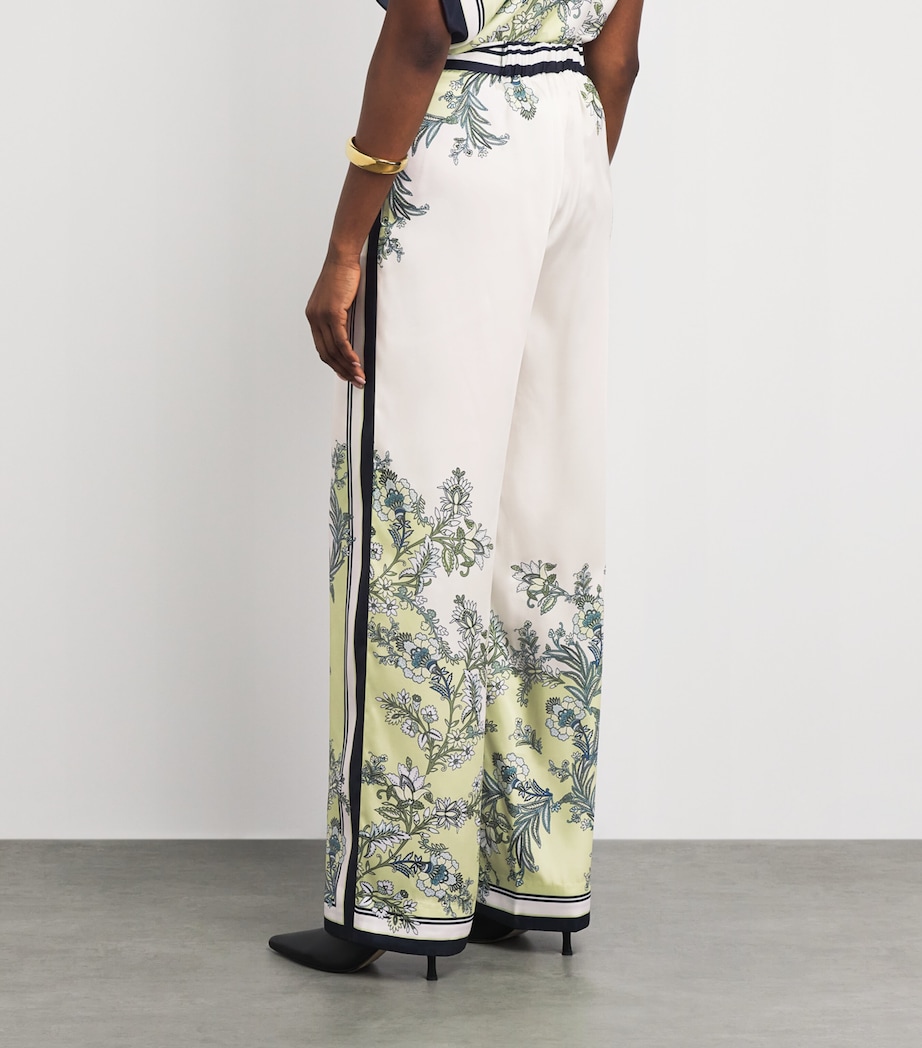 Veronica Beard Womens Grigore Wide-Leg Trousers Lght Pist Mlti Image 5