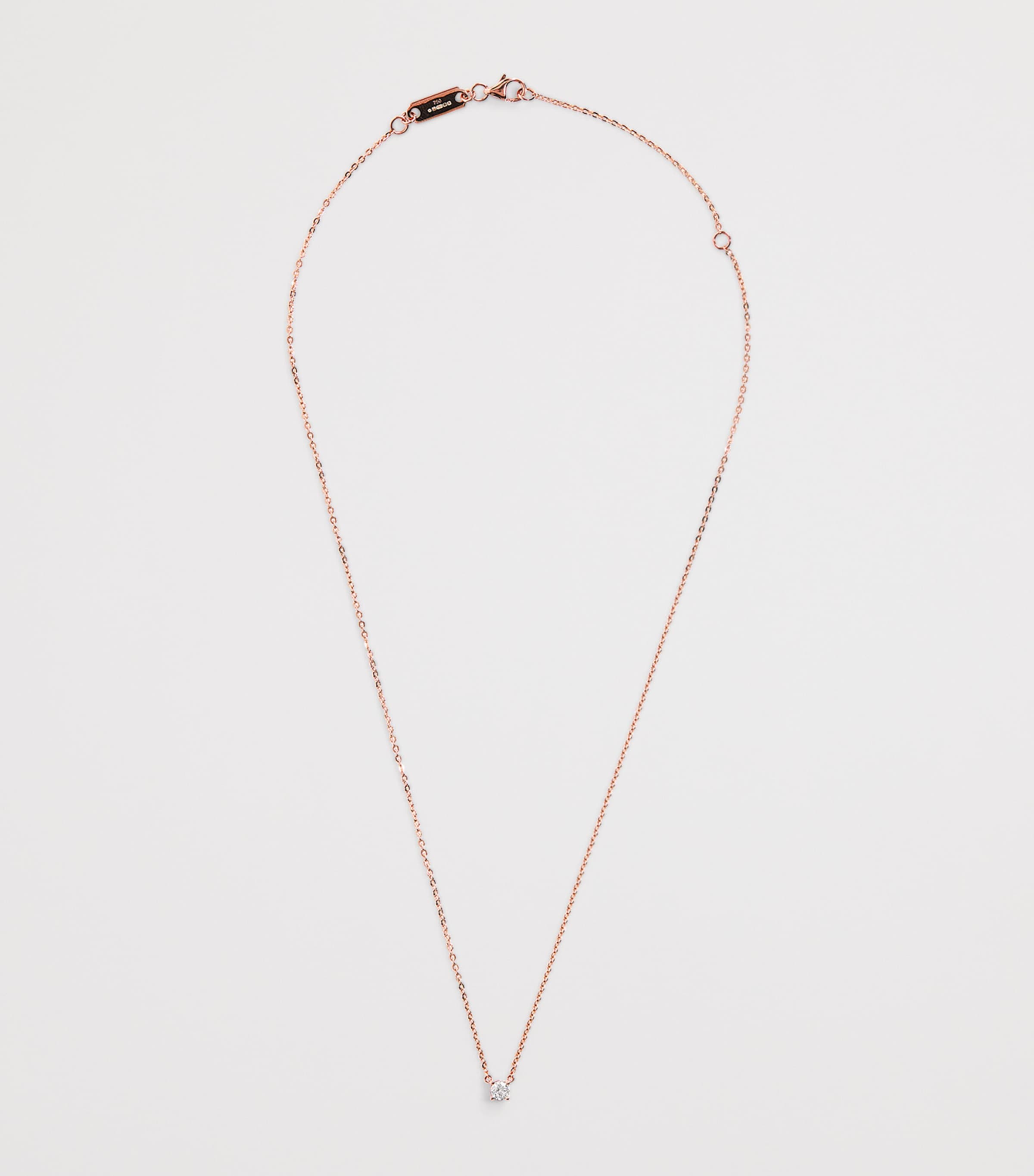 Rose Gold and Diamond Necklace (0.25ct) ROSE GOLD Image 3