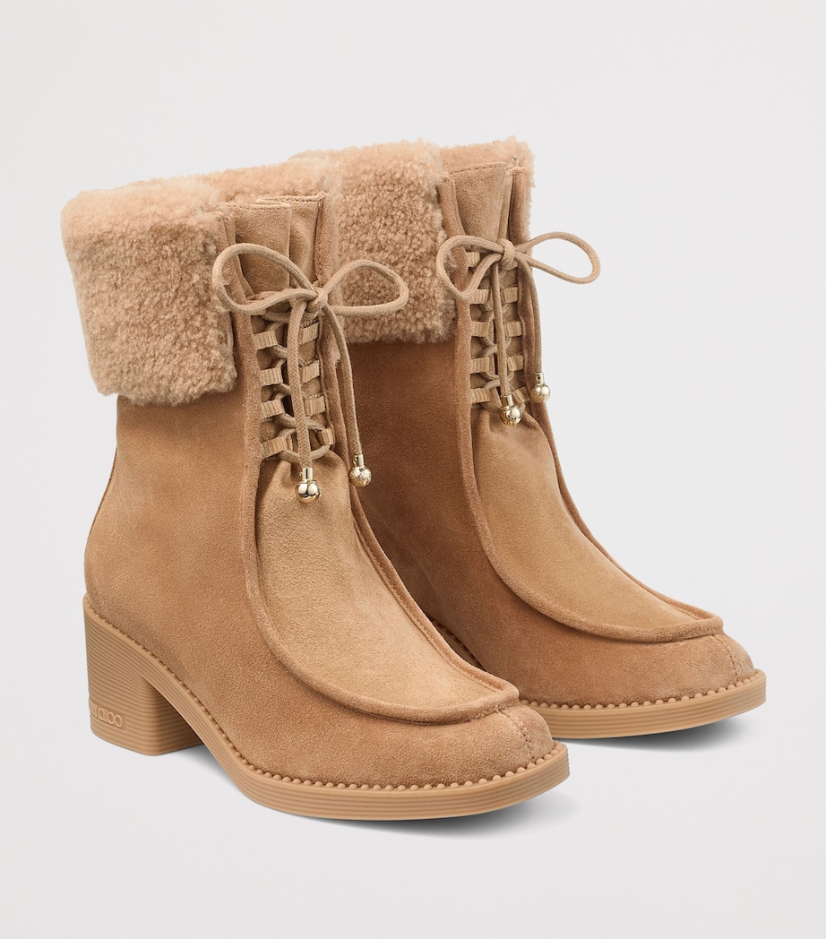 Hali 60 Suede Shearling Boots TOFFEE/TOFFEE Image 5