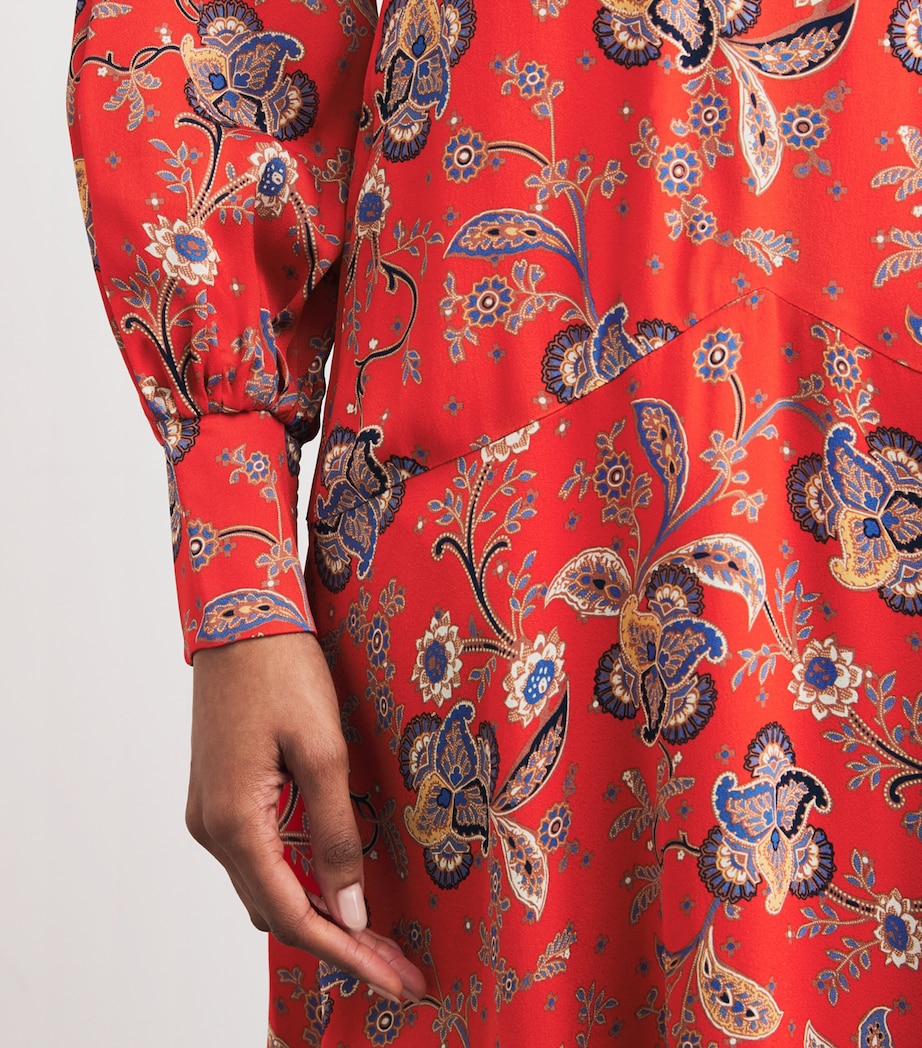 Paisley Print Maxi Dress ORANGE MULTI Image 6