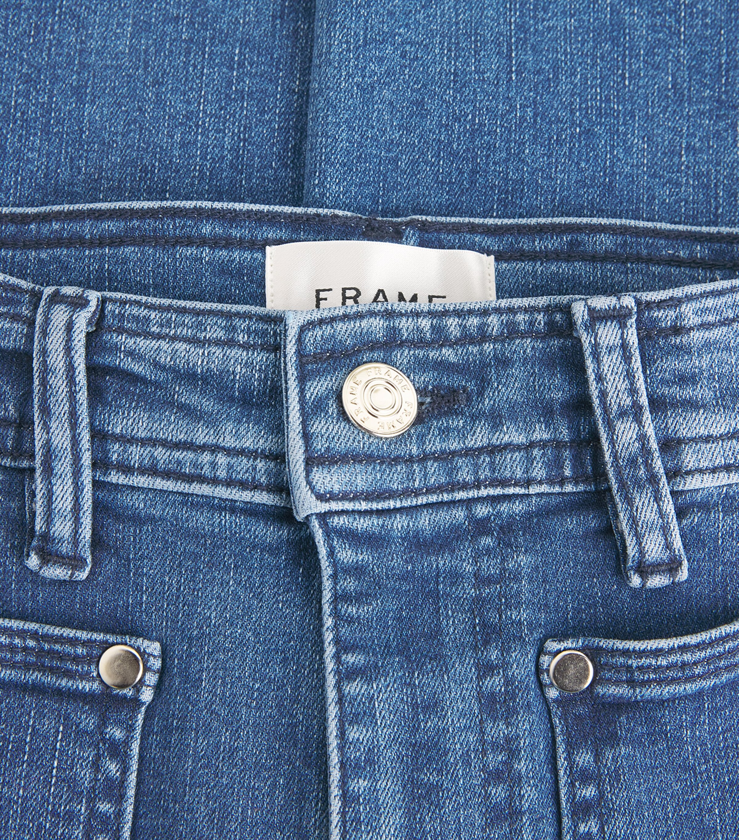 FRAME Womens Le Slim Palazzo High-Rise Wide-Leg Jeans Archive Image 6