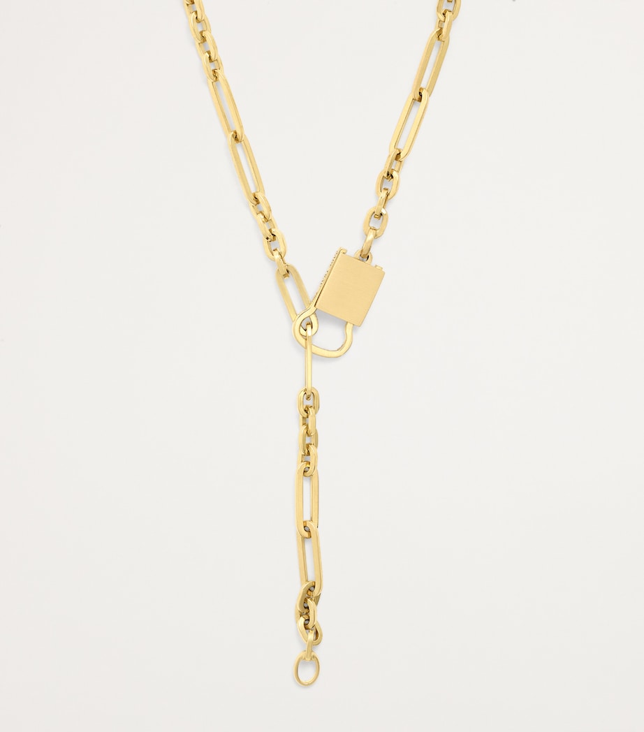 Yellow Gold Betty Paige Lariat Necklace YELLOW GOLD Image 3