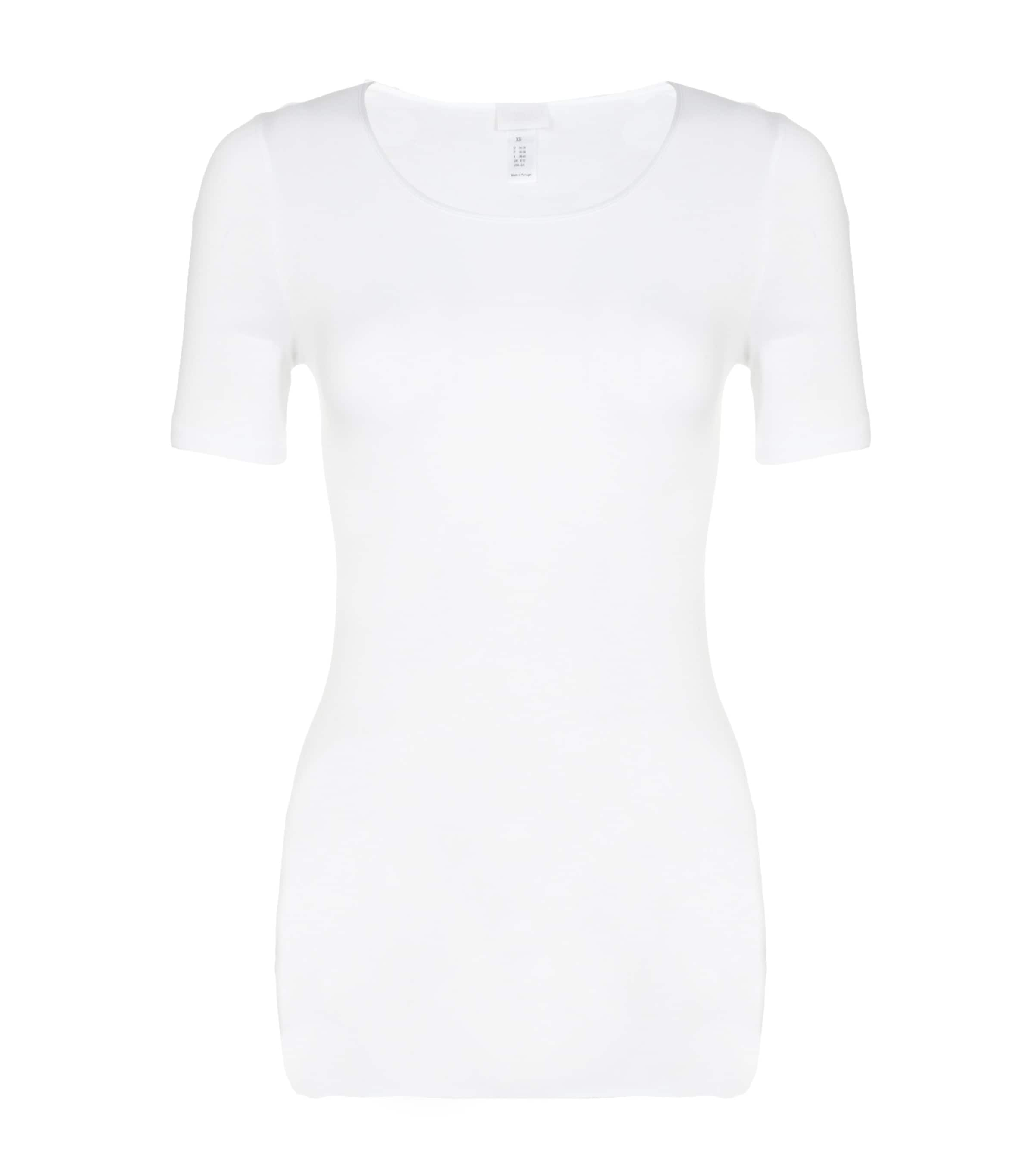 Shop Hanro Cotton Seamless T-shirt In White