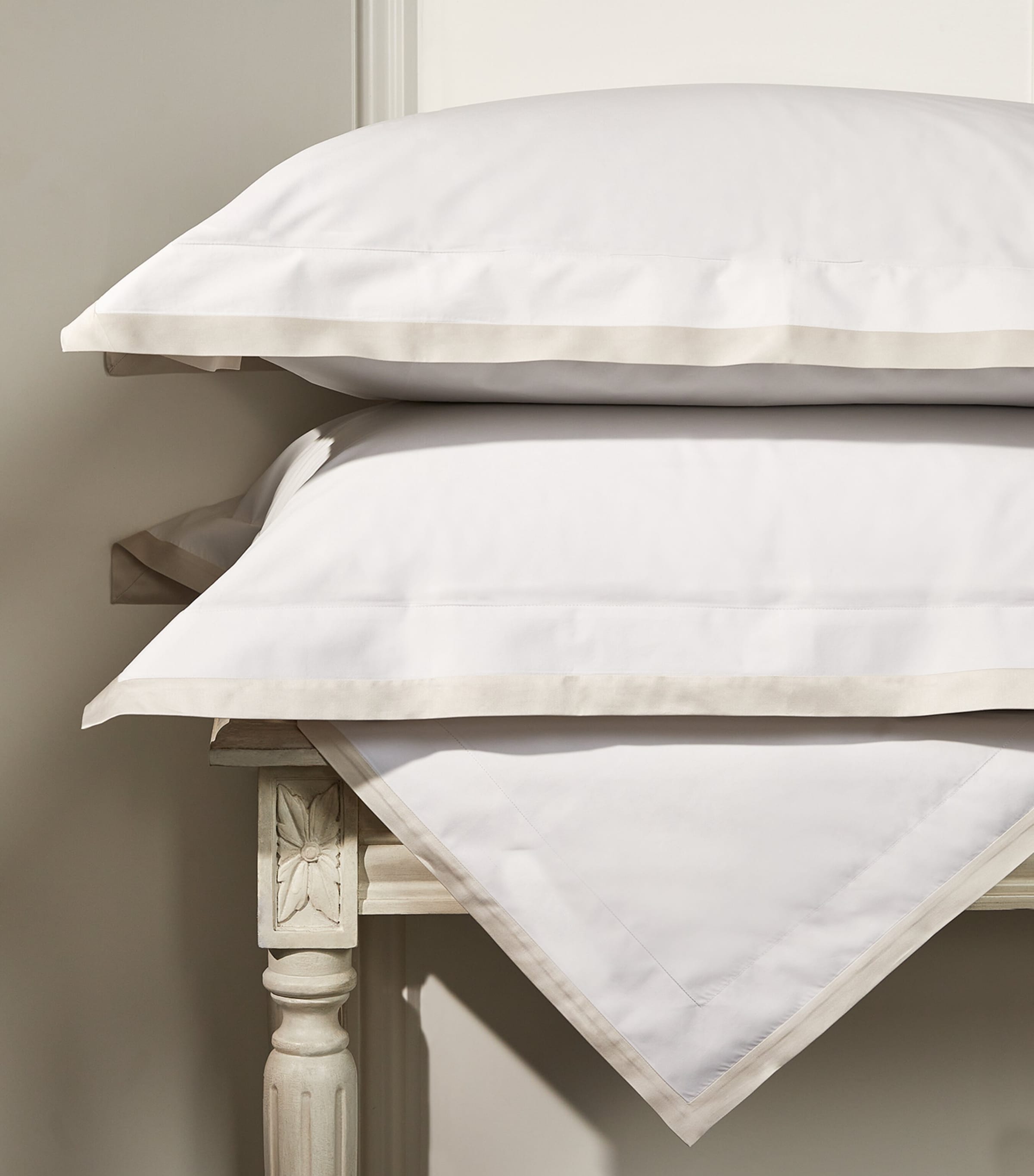 Hella Super King Flat Sheet (270cm x 300cm) NACRE Image 4