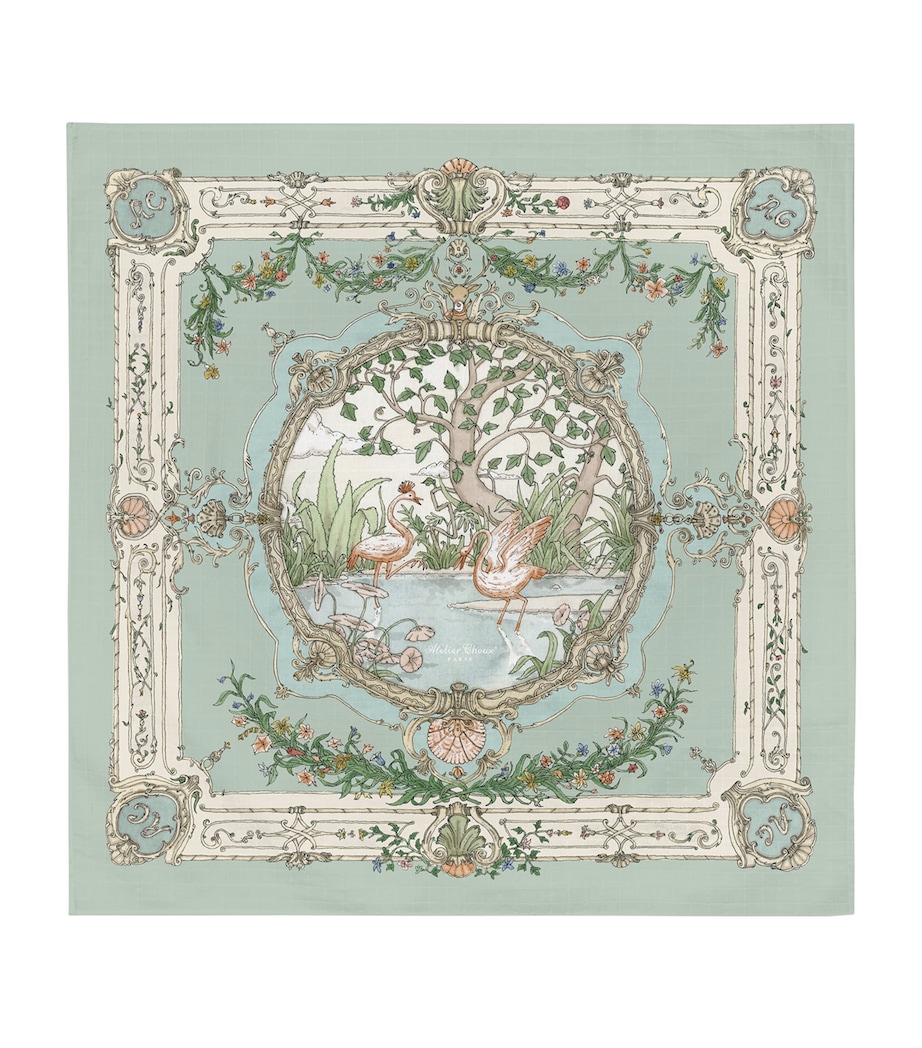 Tapestry Swaddle OLIVE GREEN Image 1