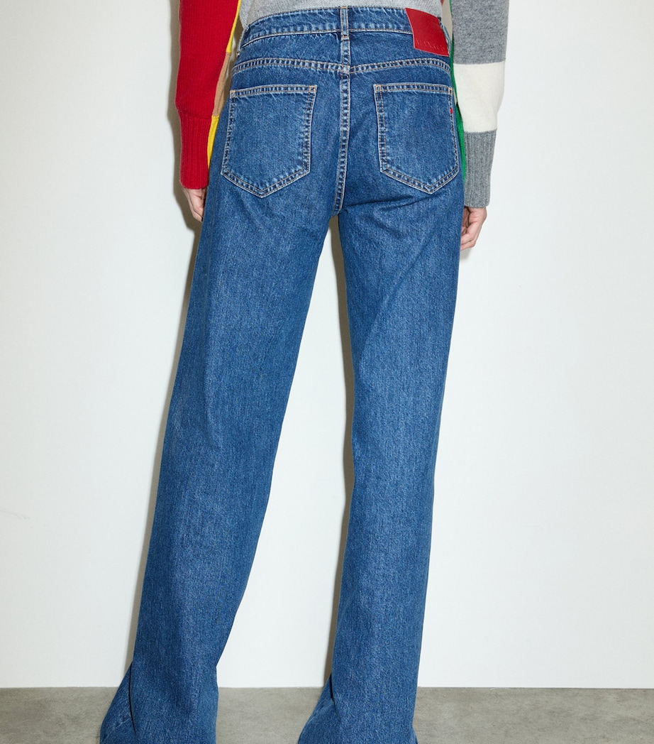 MAX&Co. Womens Wide-Leg Jeans Blue Jeans Image 4