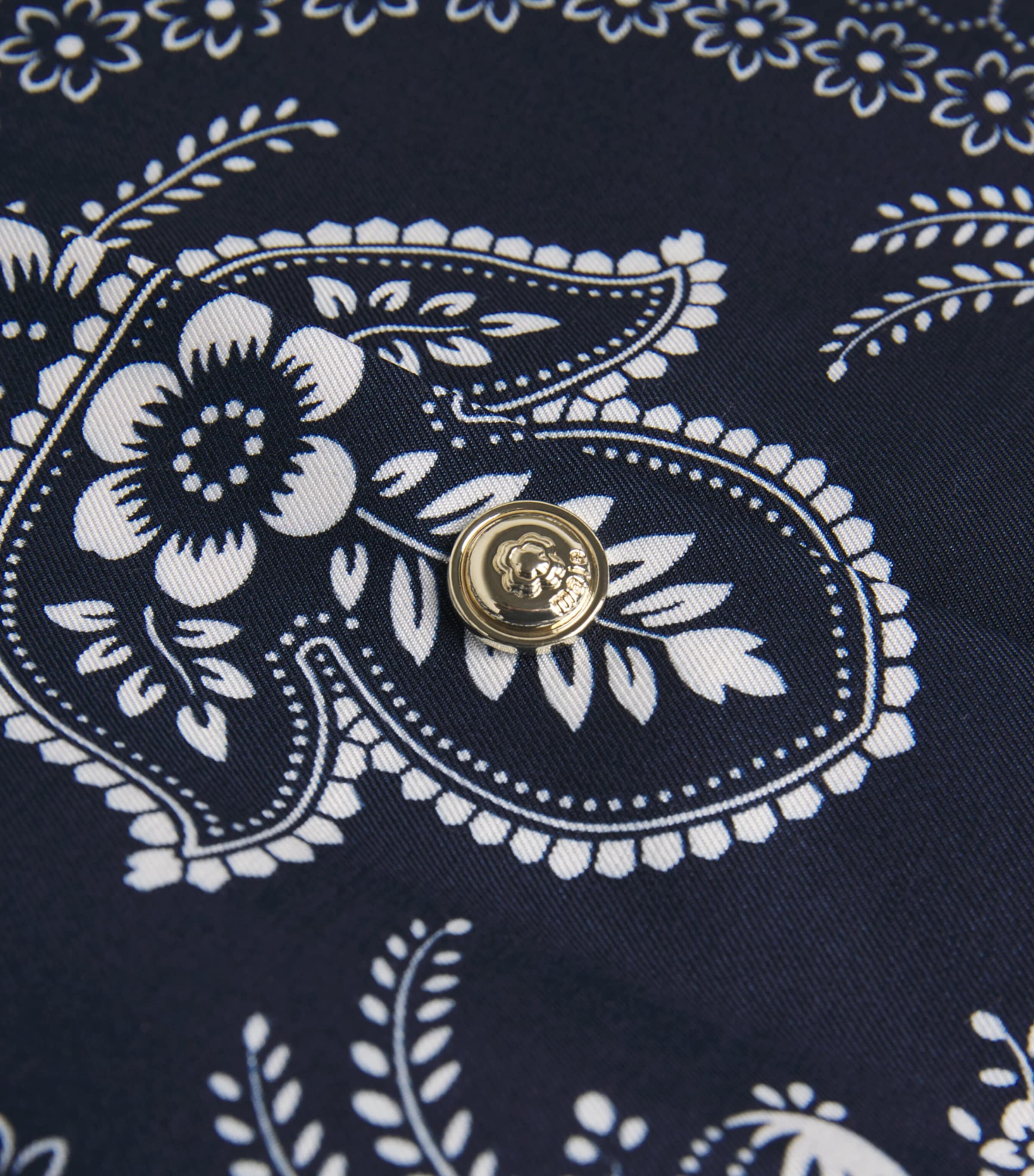 Printed Paisley Mini Dress NAVY BANDANA PRINT Image 5