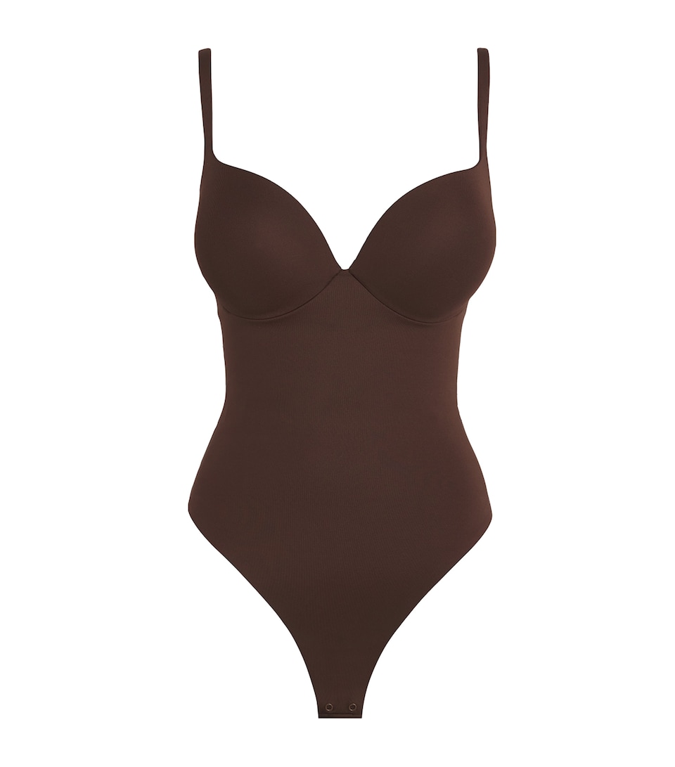 Skims Ultimate Body Thong Bodysuit Cocoa