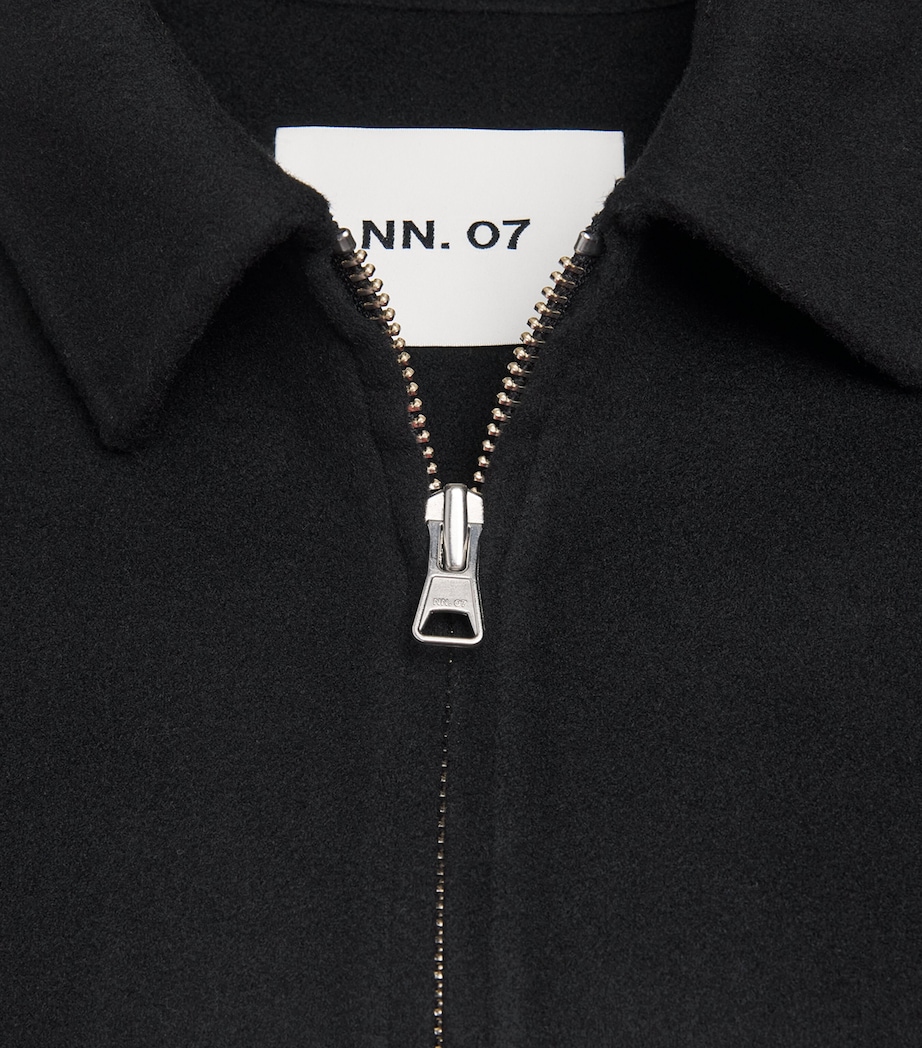 NN.07 Mens Wool-Blend Arlo Jacket Black Image 6