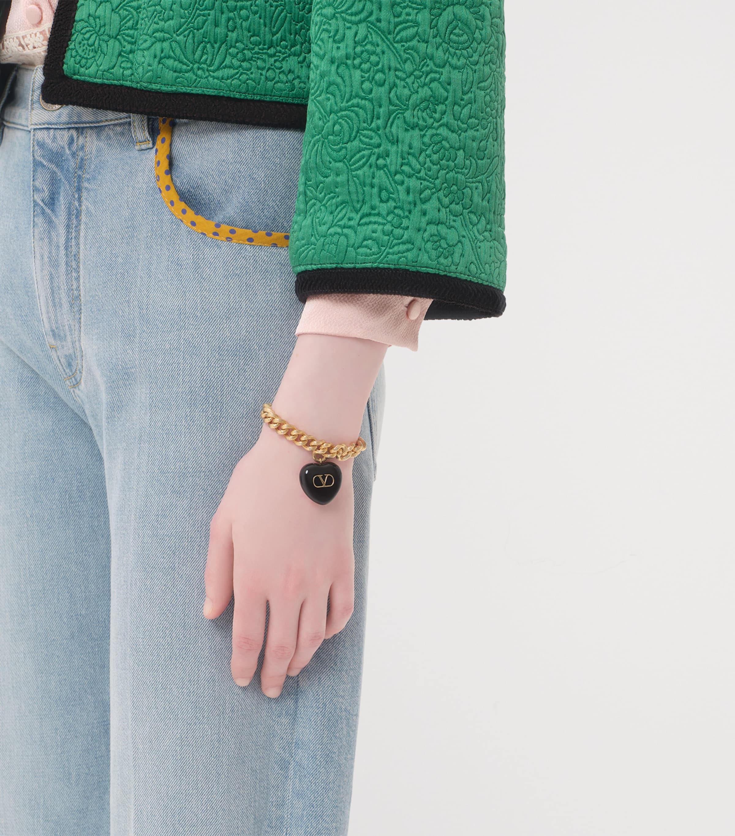 Valentino Garavani Enamel Coeur Royal Bracelet | Harrods US