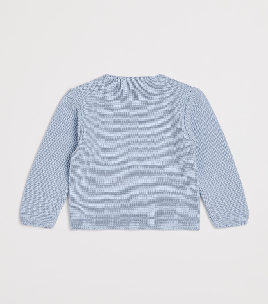 Cotton Esencial Cardigan (1-24 Months) 801 H82 SKY BLUE Image 2