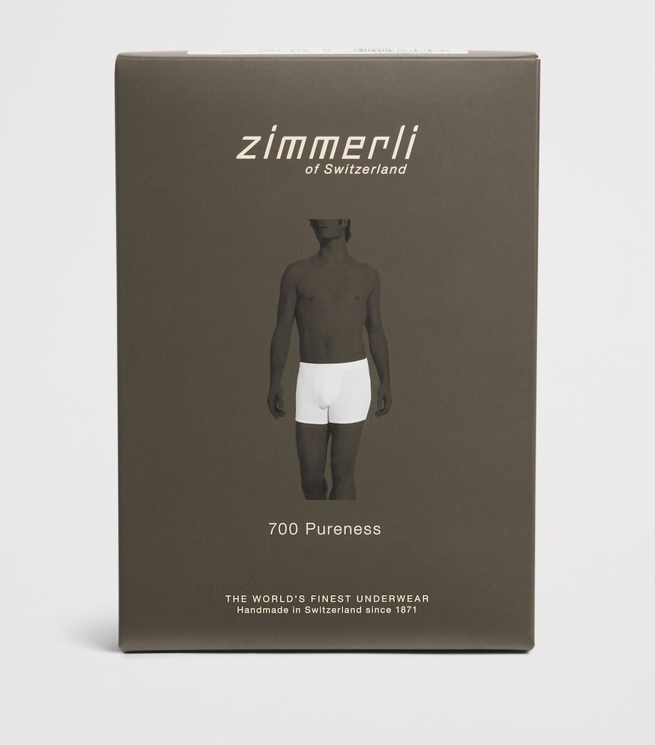 Zimmerli Mens 700 Pureness Boxer Briefs Sky Blue Image 4