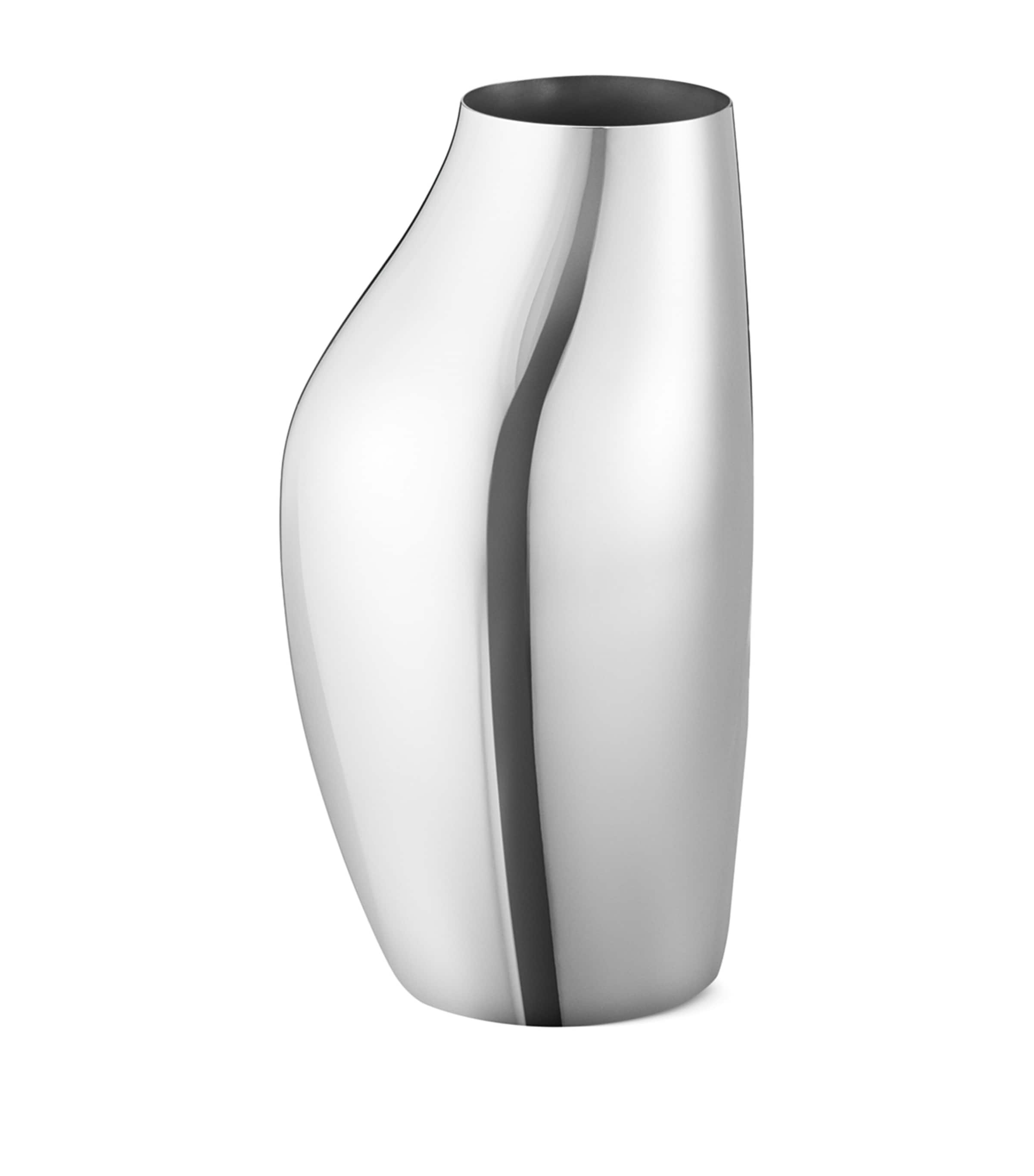 Georg Jensen Sky Vase In Metallic