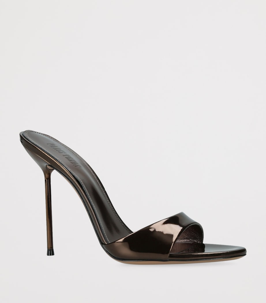 Paris Texas Patent Leather Lidia Mules 105 Dark Brown Image 3