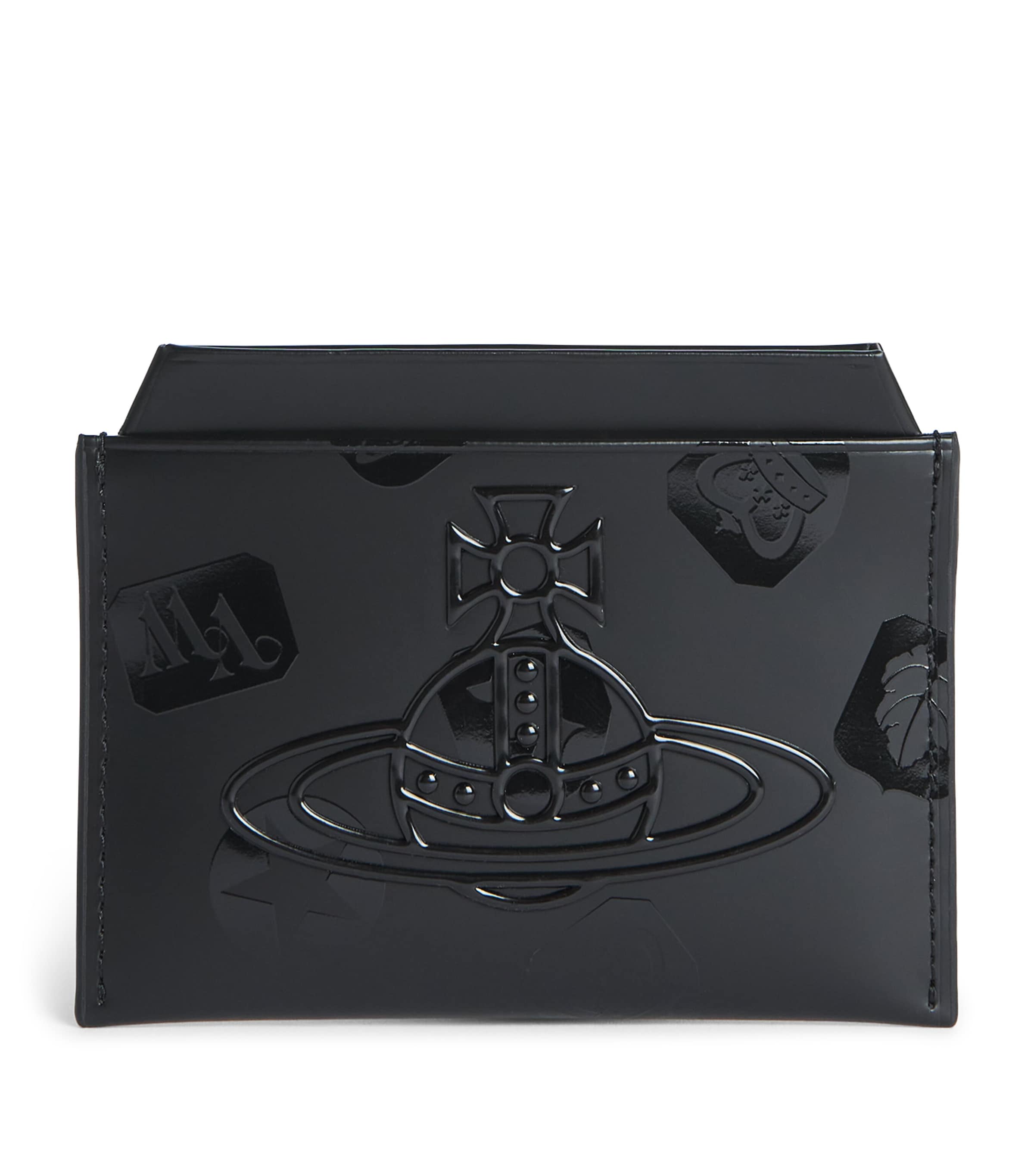 Vivienne Westwood Leather Logo Card Holder Black Image 1