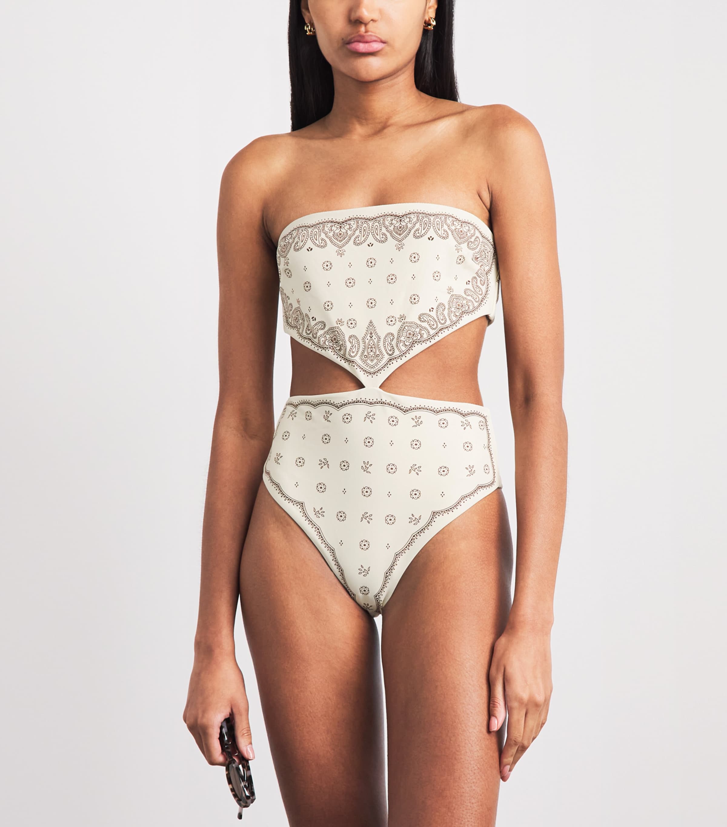 Devon Windsor Womens Cut-Out Rebecca Swimsuit Crete Image 2