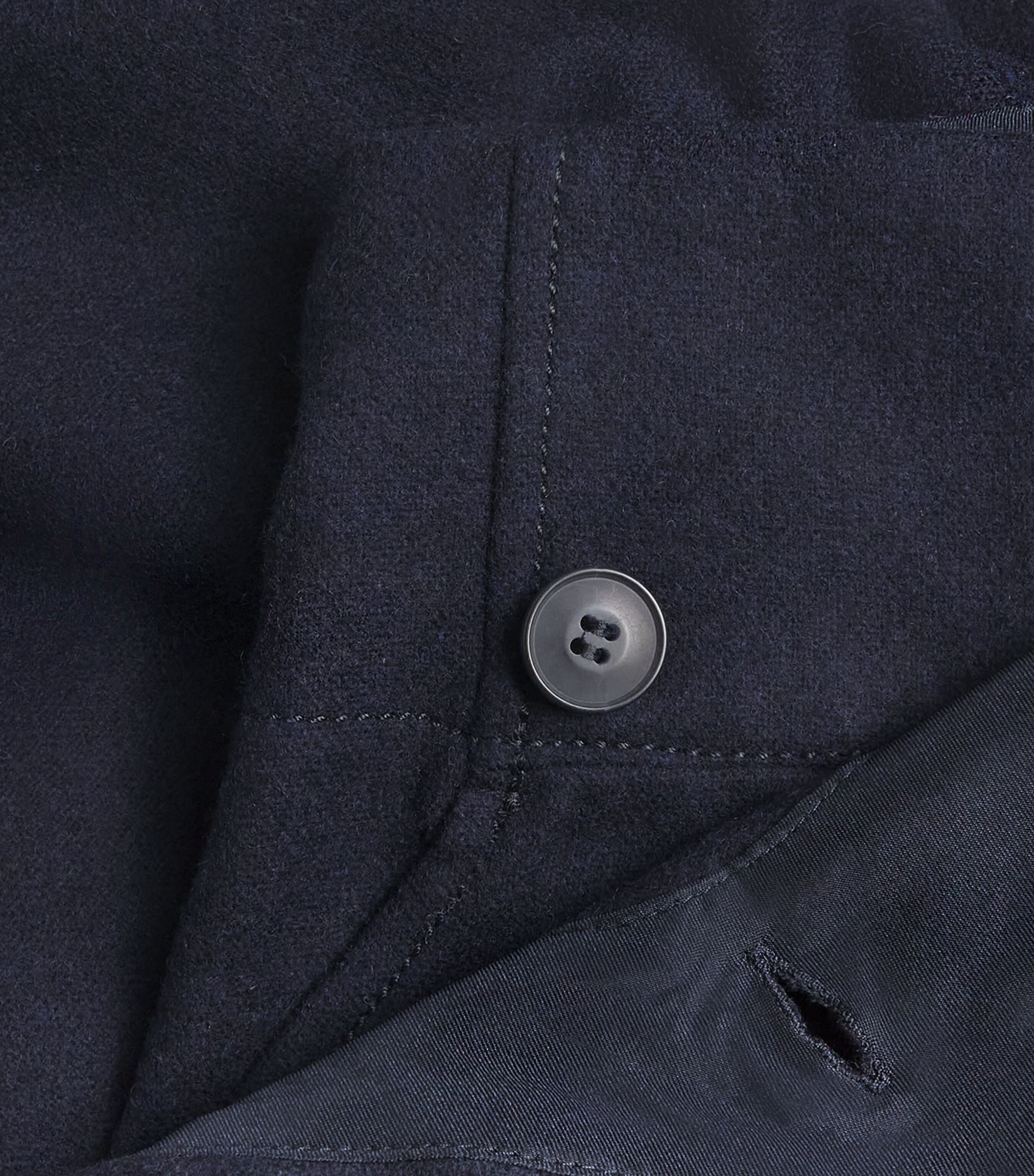 Wool-Blend Wide-Leg Trousers NAVY Image 5