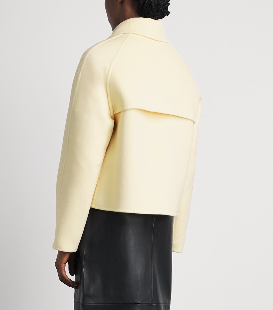 Fabiana Filippi Womens Cashmere-Wool Trench Jacket Giallo Image 5