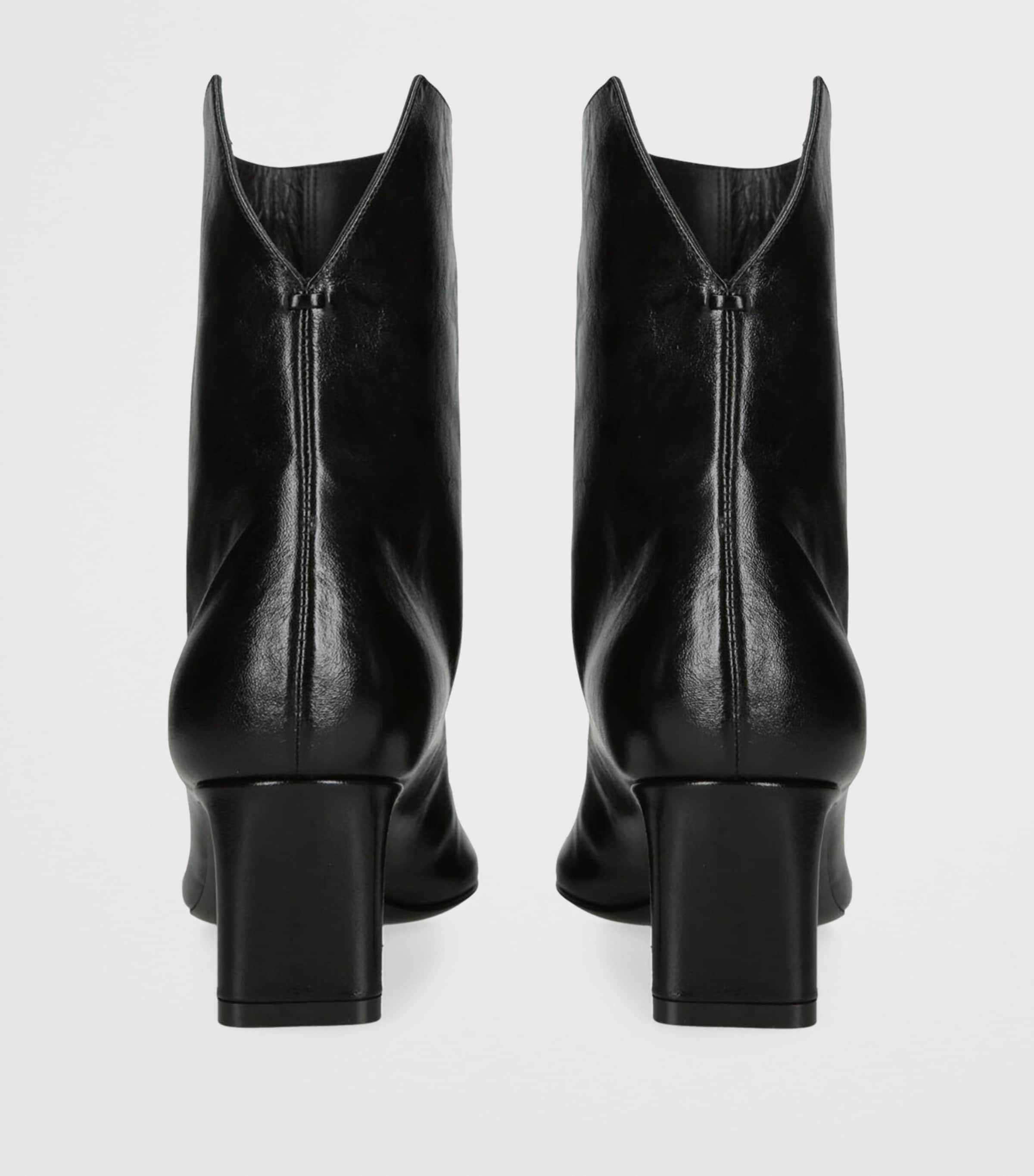 Leather Ona Ankle Boots 55 BLACK Image 3