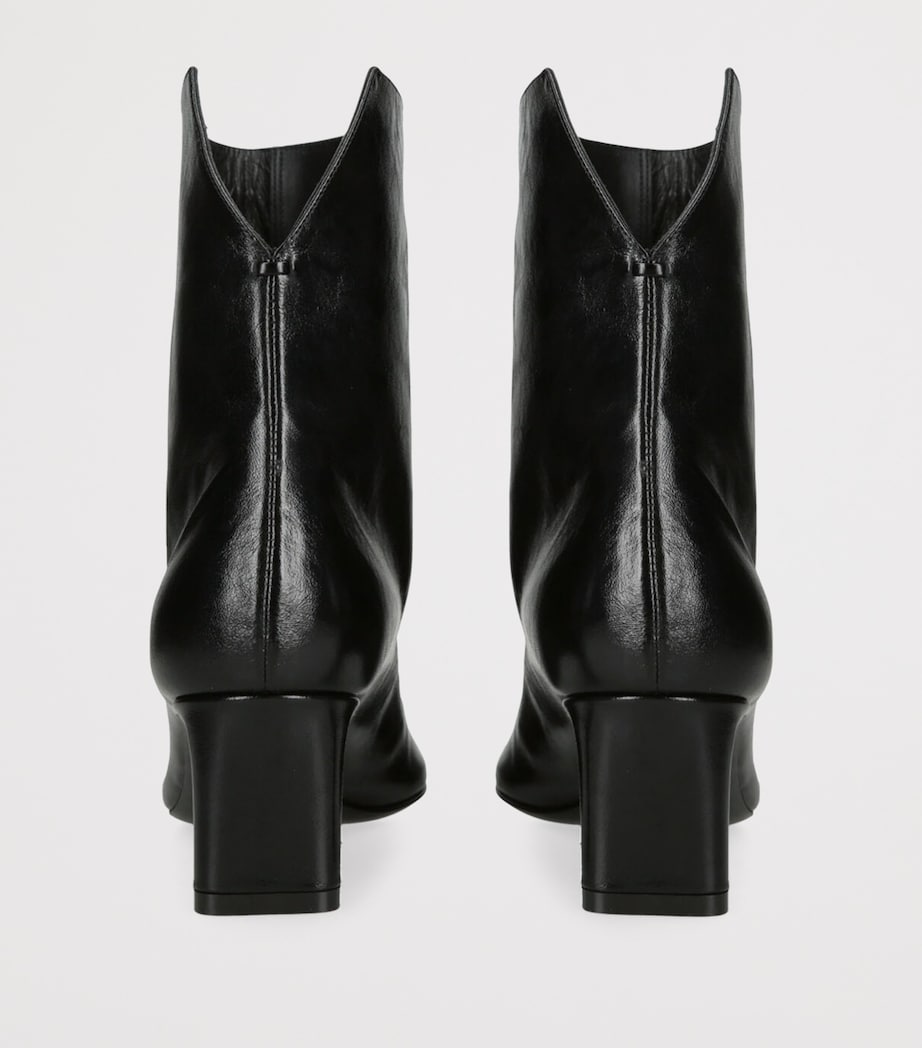 Leather Ona Ankle Boots 55 BLACK Image 3